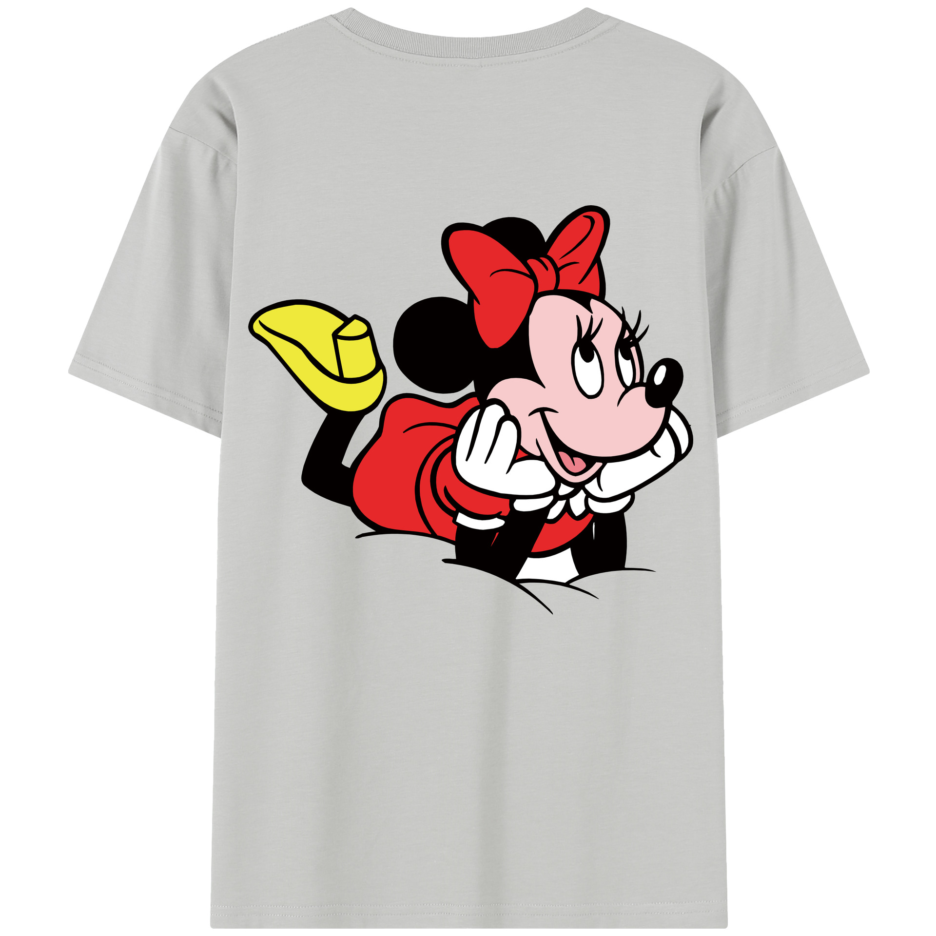 （画像用） ミッキーマウス Mickey Mouse レディース半袖Tシャツ(バックプリント)