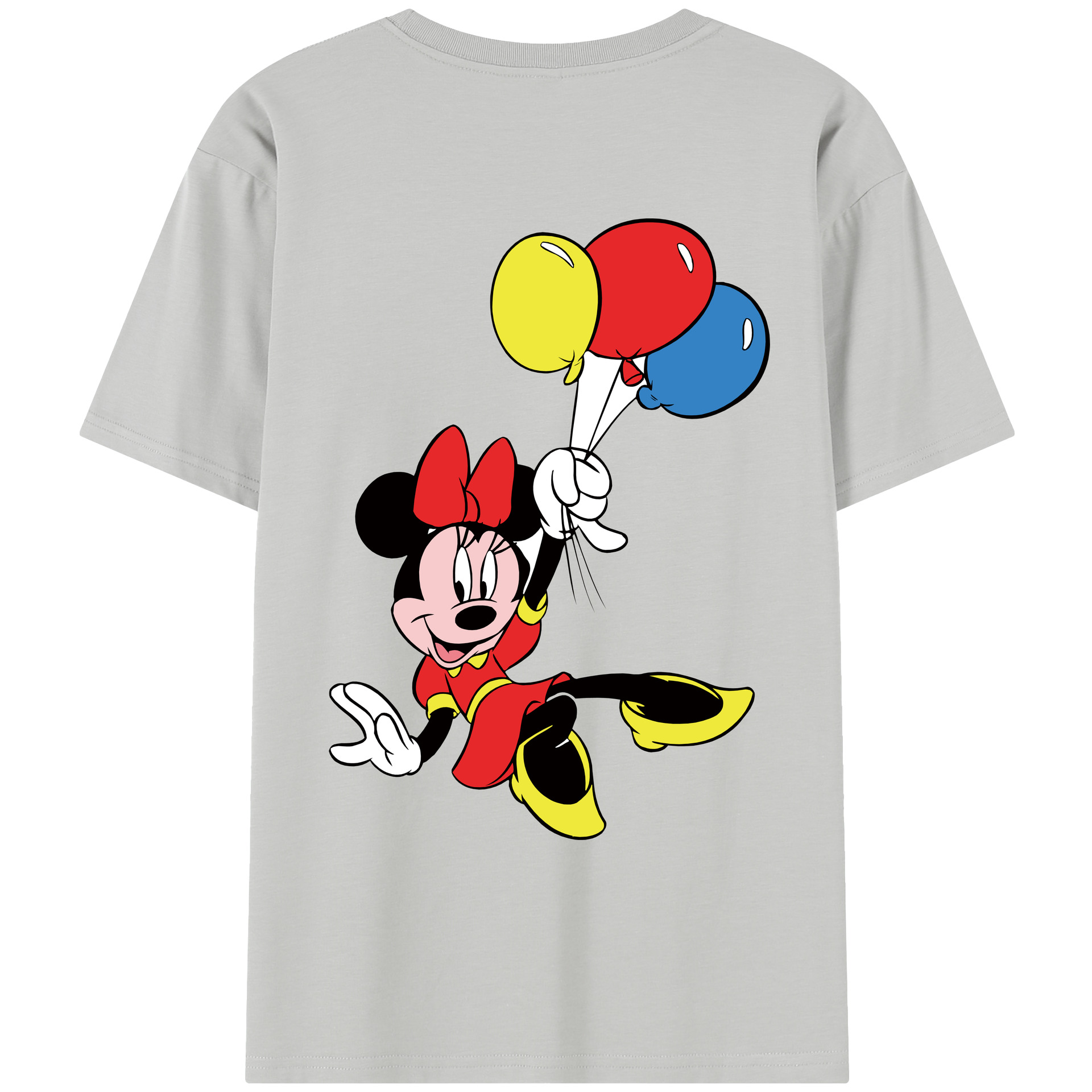（画像用） ミッキーマウス Mickey Mouse レディース半袖Tシャツ(バックプリント)