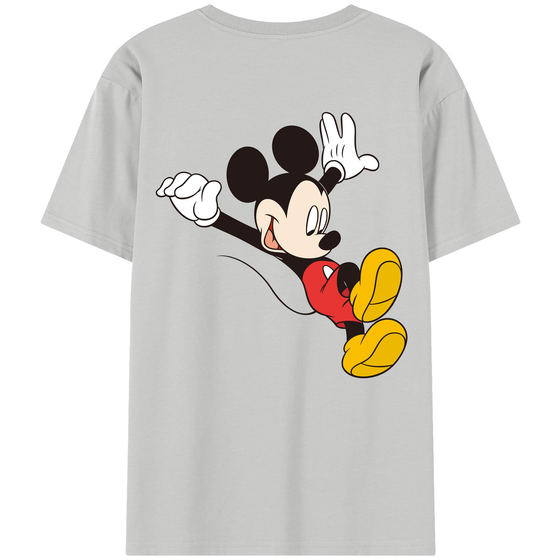 （画像用） ミッキーマウス Mickey Mouse レディース半袖Tシャツ(バックプリント)