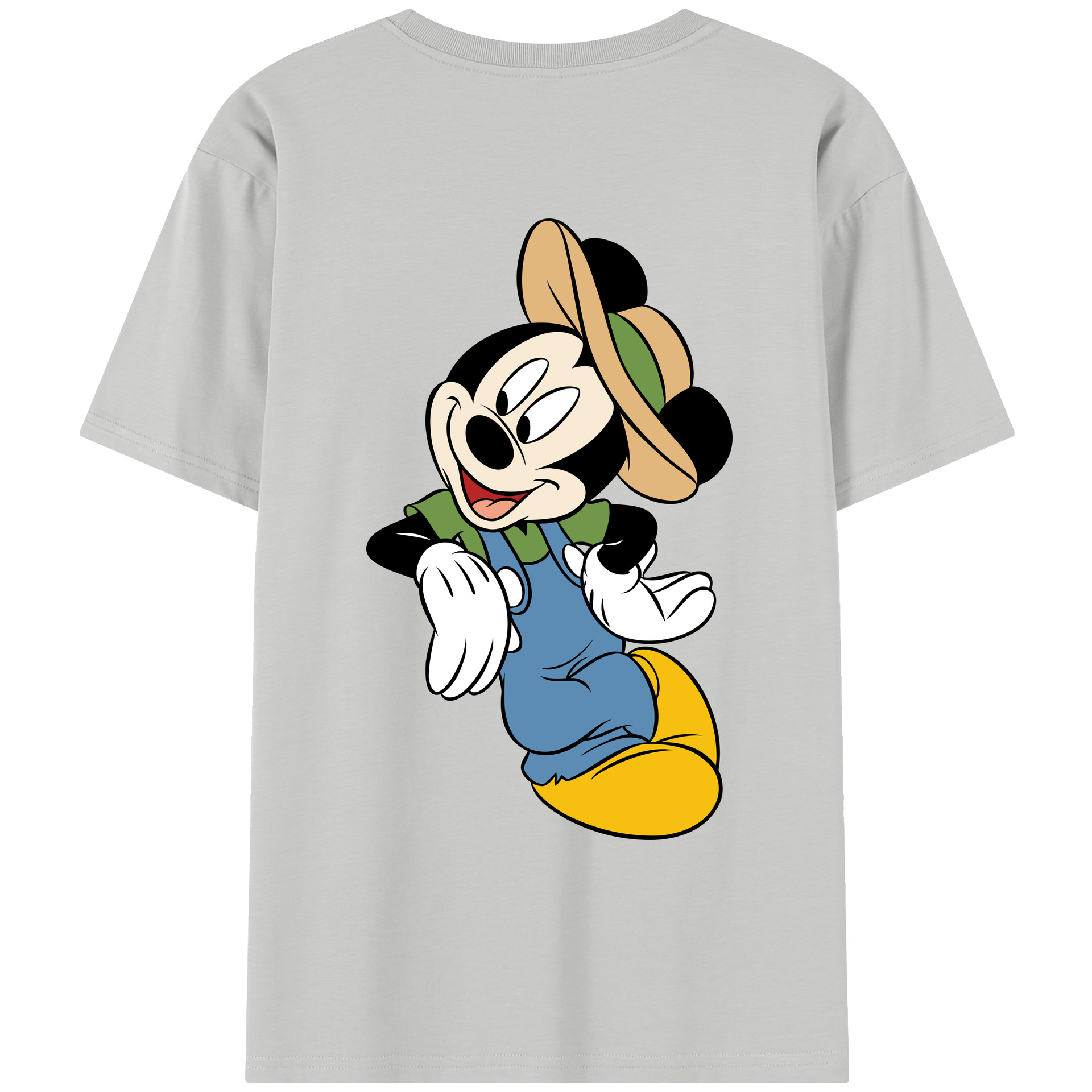 （画像用） ミッキーマウス Mickey Mouse レディース半袖Tシャツ(バックプリント)