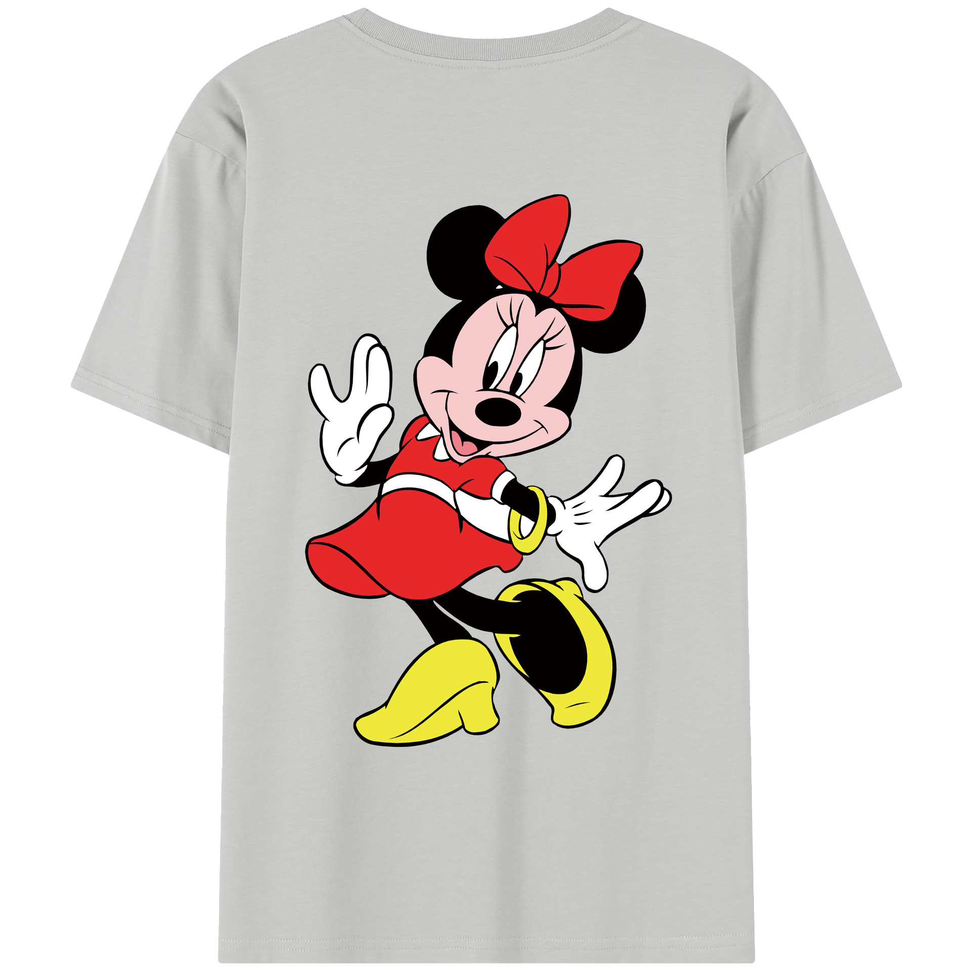 （画像用） ミッキーマウス Mickey Mouse レディース半袖Tシャツ(バックプリント)