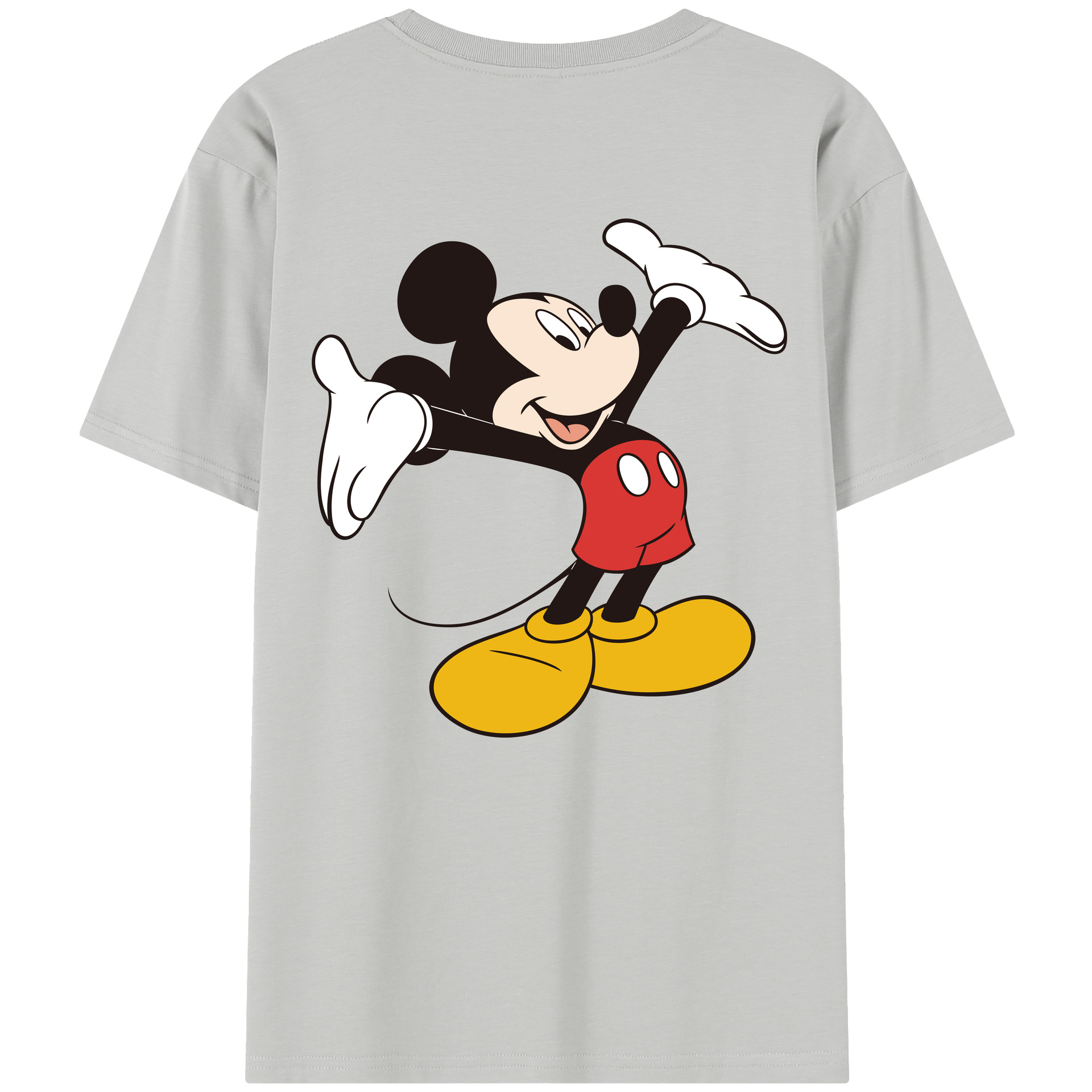 （画像用） ミッキーマウス Mickey Mouse レディース半袖Tシャツ(バックプリント)