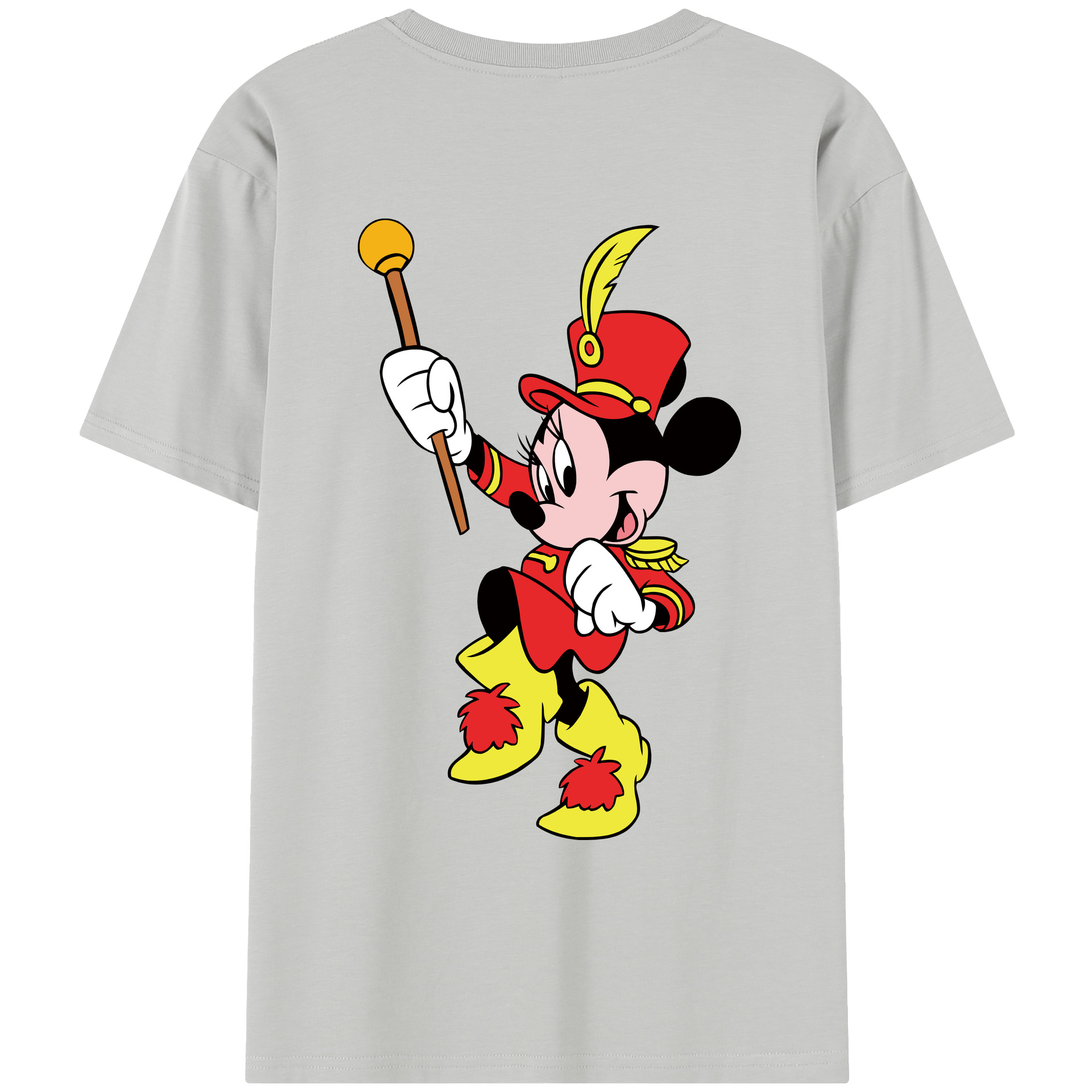 （画像用） ミッキーマウス Mickey Mouse レディース半袖Tシャツ(バックプリント)