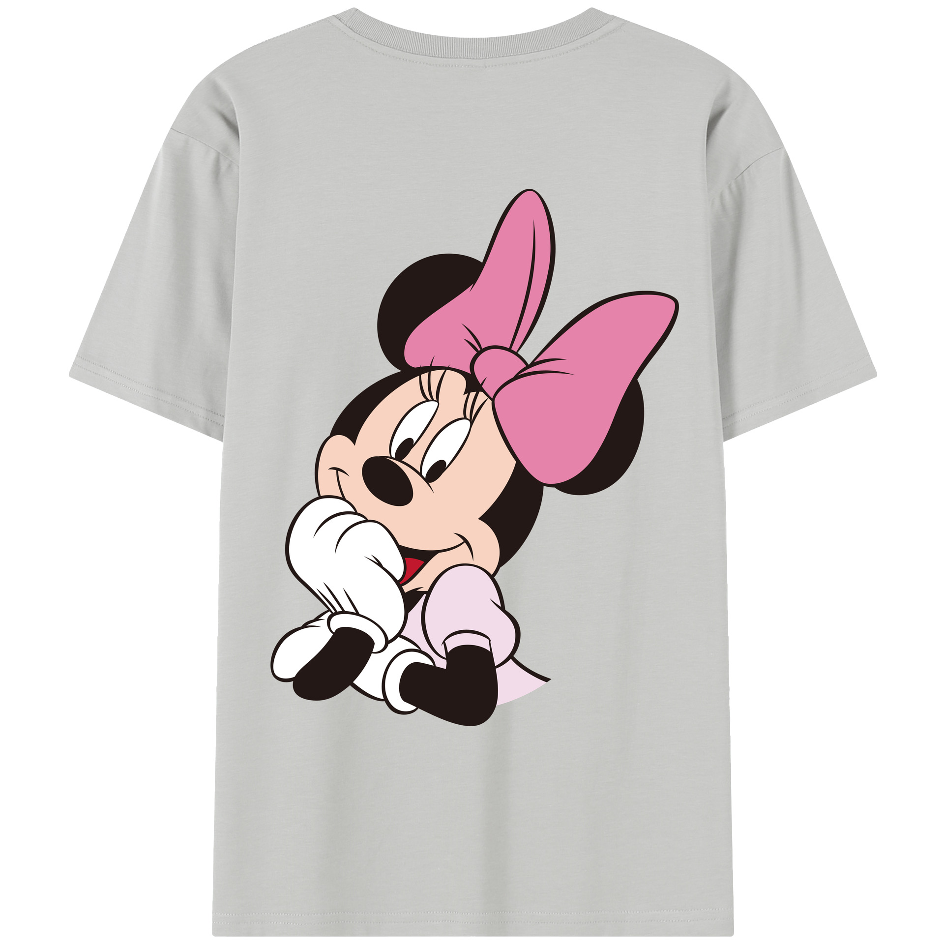 （画像用） ミッキーマウス Mickey Mouse レディース半袖Tシャツ(バックプリント)