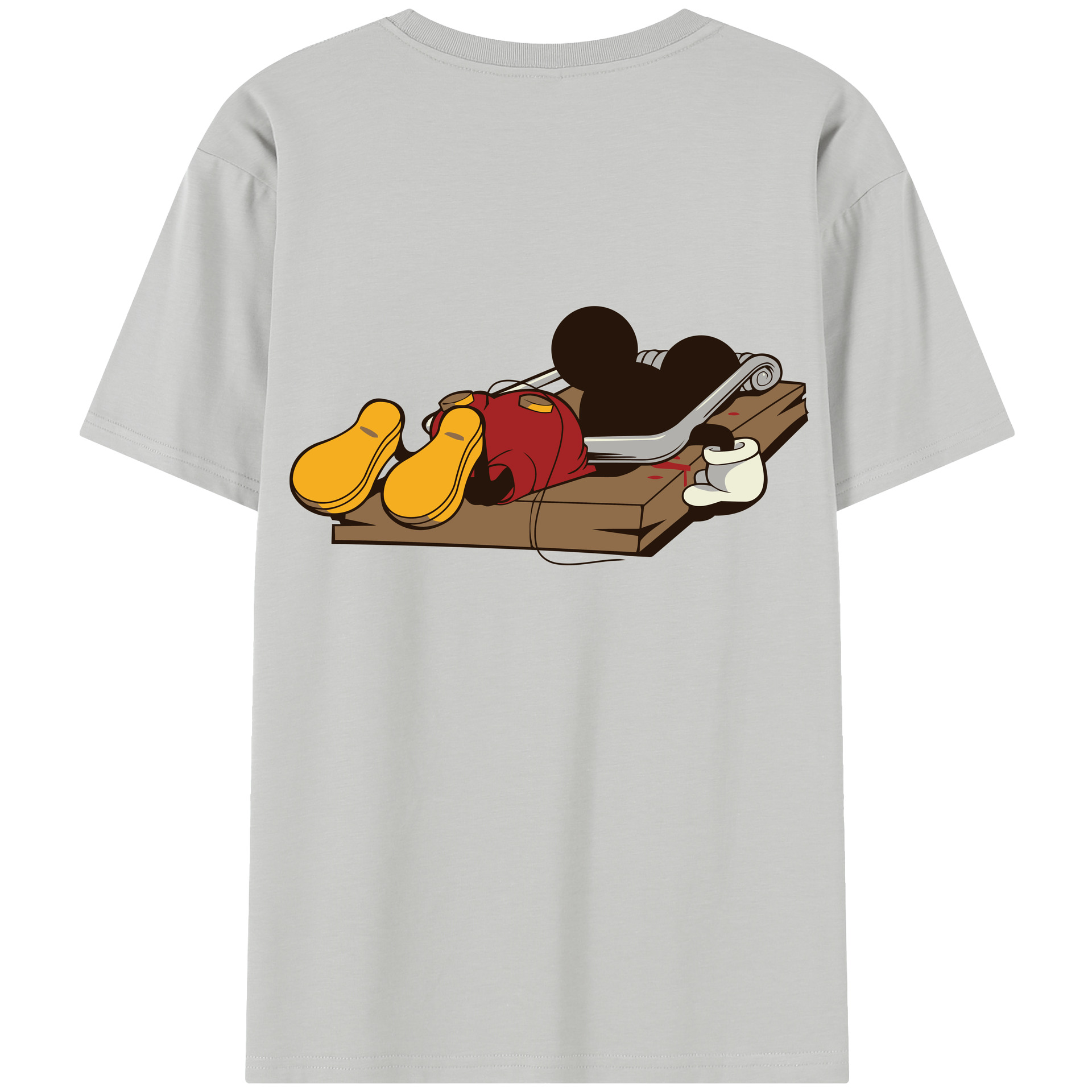 （画像用） ミッキーマウス Mickey Mouse レディース半袖Tシャツ(バックプリント)