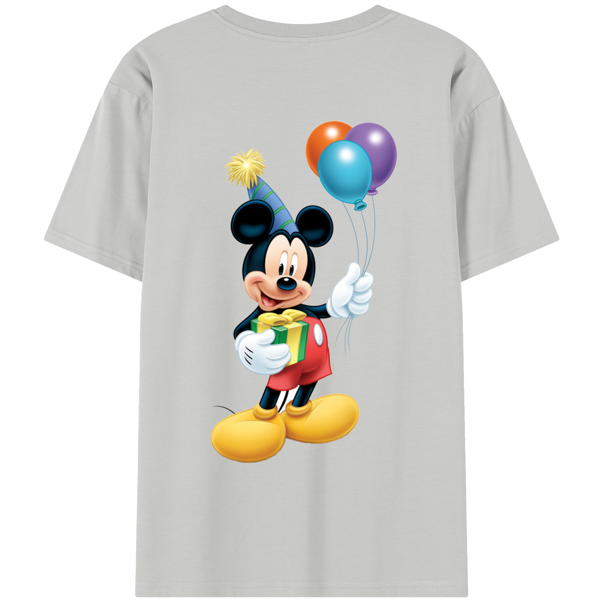 （画像用） ミッキーマウス Mickey Mouse レディース半袖Tシャツ(バックプリント)