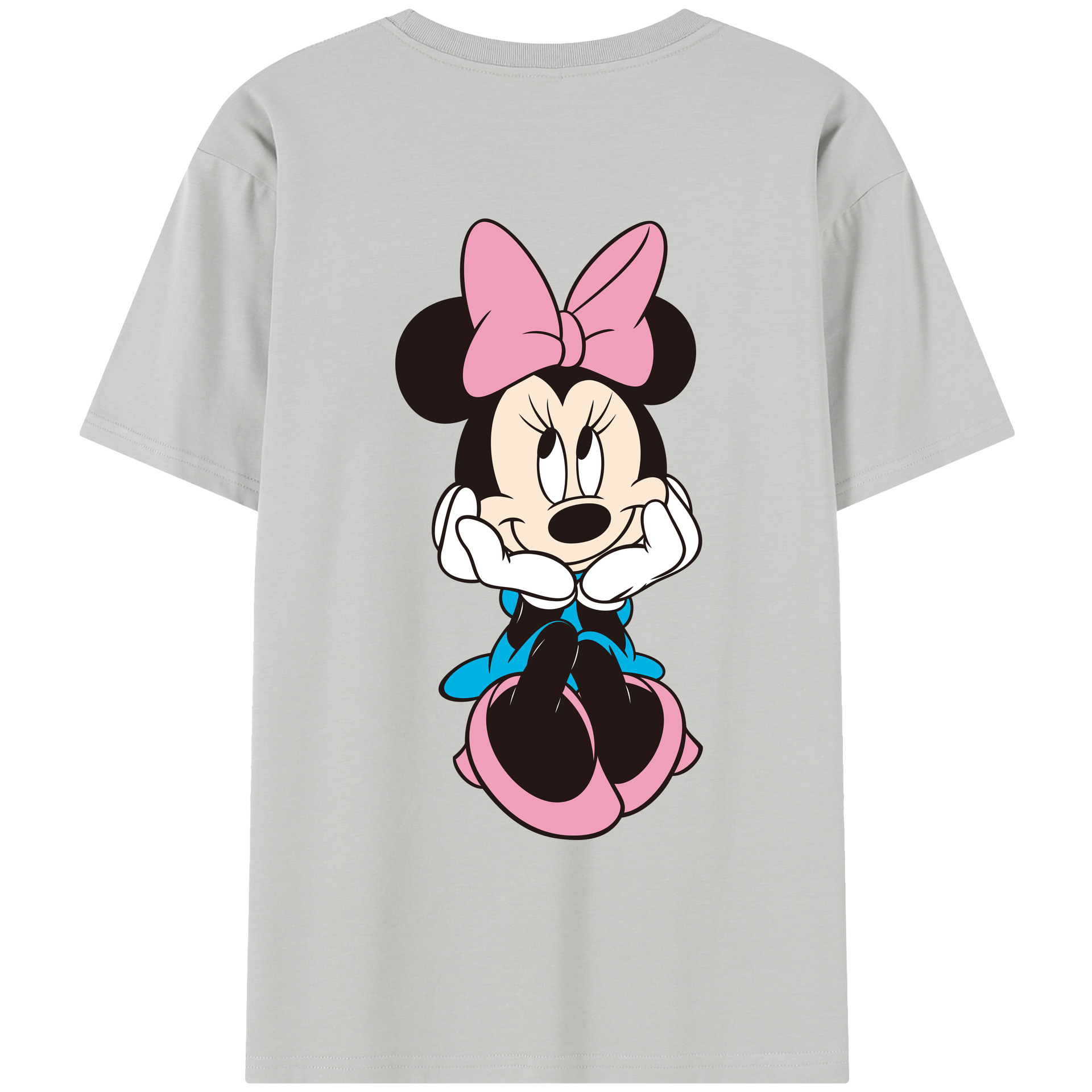 （画像用） ミッキーマウス Mickey Mouse レディース半袖Tシャツ(バックプリント)