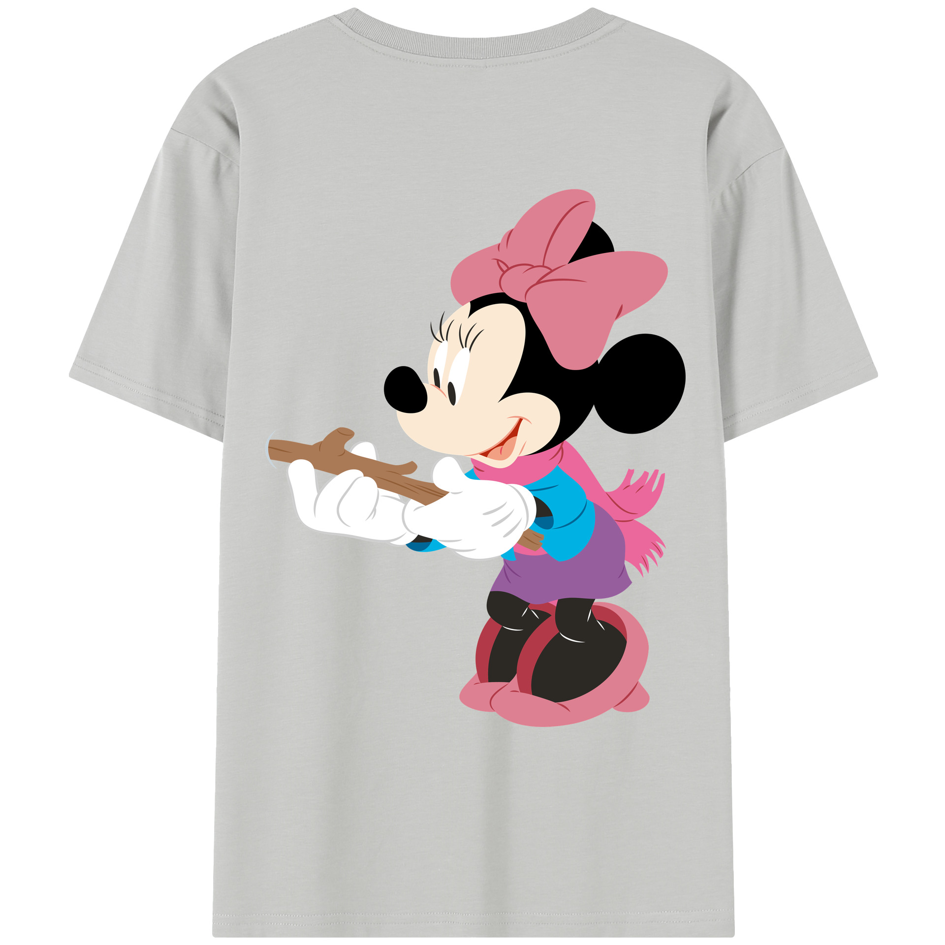 （画像用） ミッキーマウス Mickey Mouse レディース半袖Tシャツ(バックプリント)