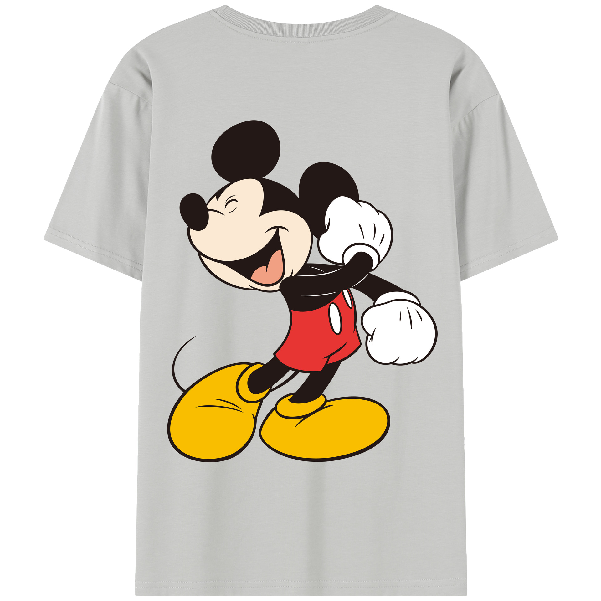 （画像用） ミッキーマウス Mickey Mouse レディース半袖Tシャツ(バックプリント)