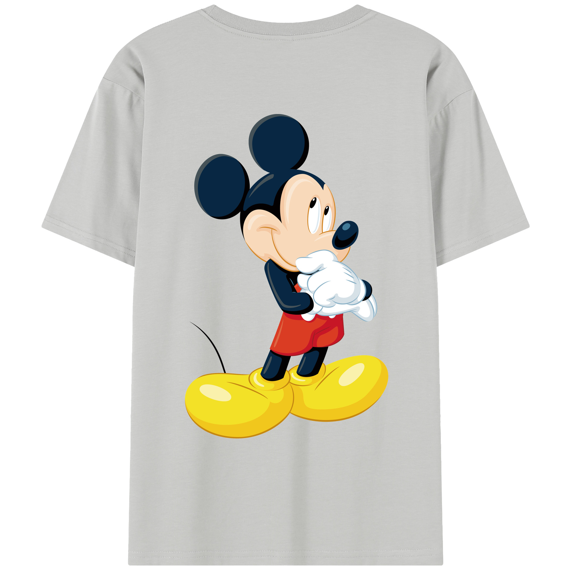（画像用） ミッキーマウス Mickey Mouse レディース半袖Tシャツ(バックプリント)