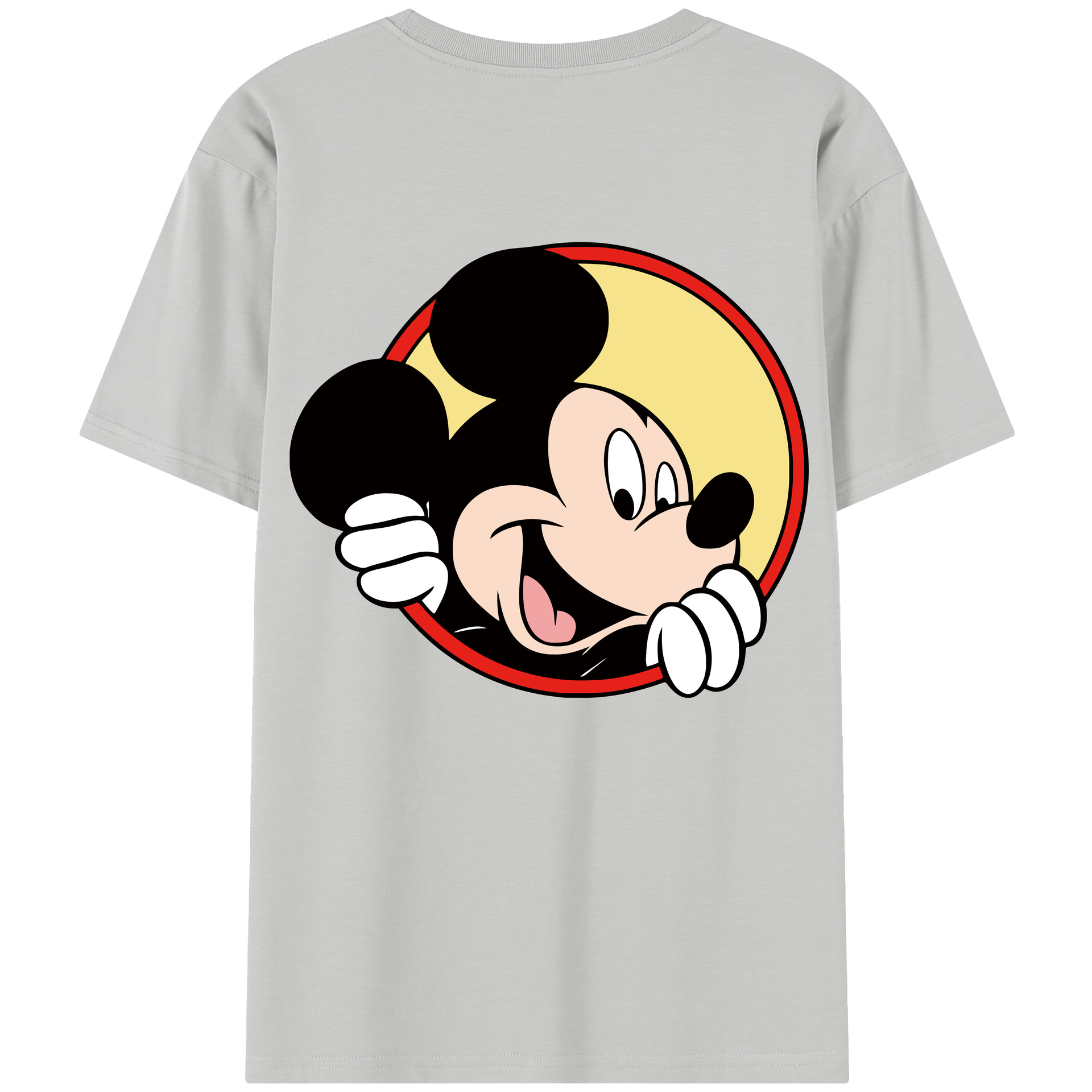 （画像用） ミッキーマウス Mickey Mouse レディース半袖Tシャツ(バックプリント)