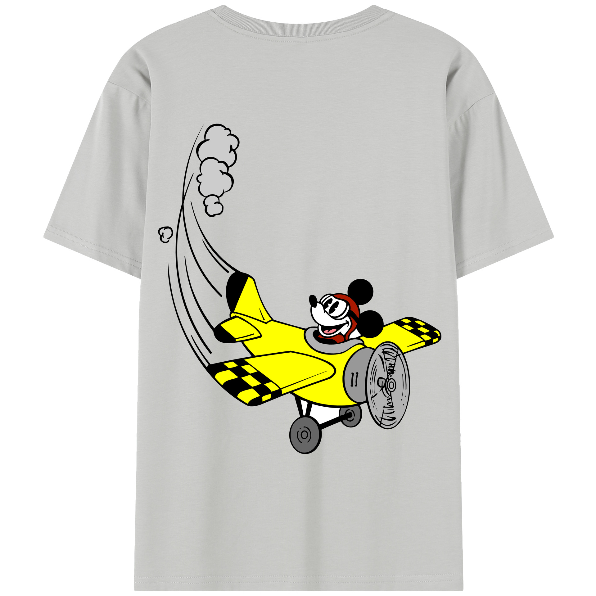 （画像用） ミッキーマウス Mickey Mouse レディース半袖Tシャツ(バックプリント)