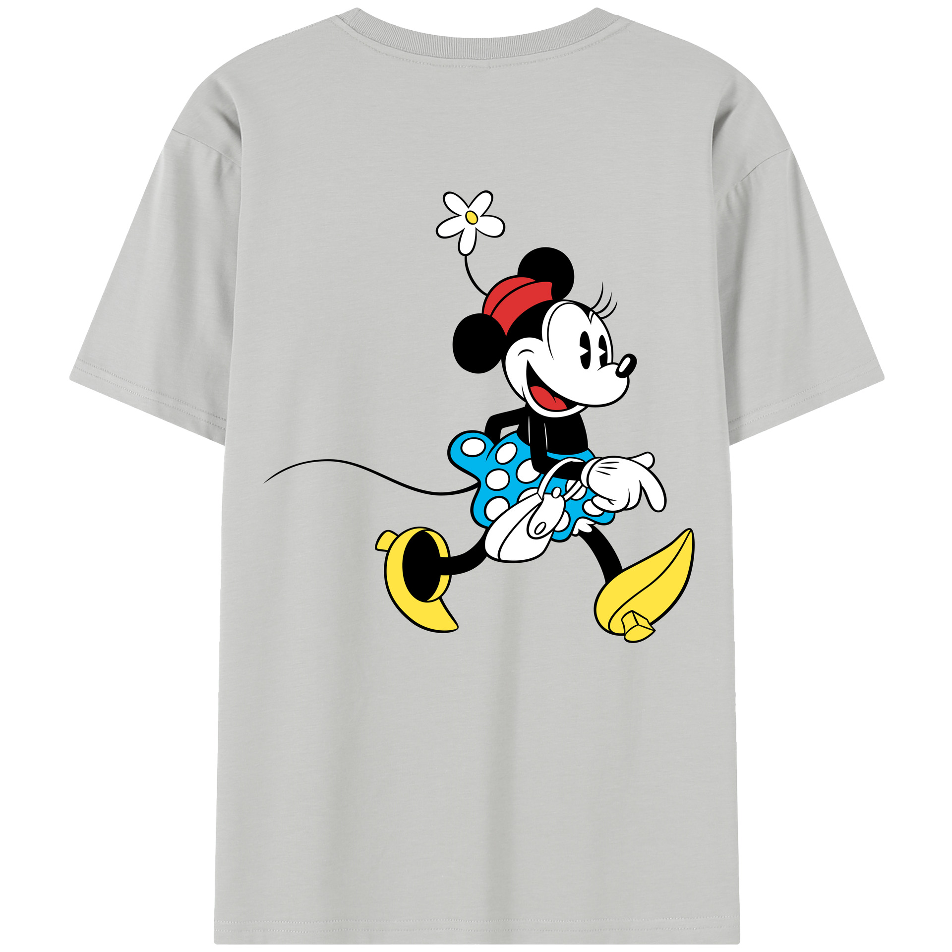 （画像用） ミッキーマウス Mickey Mouse レディース半袖Tシャツ(バックプリント)
