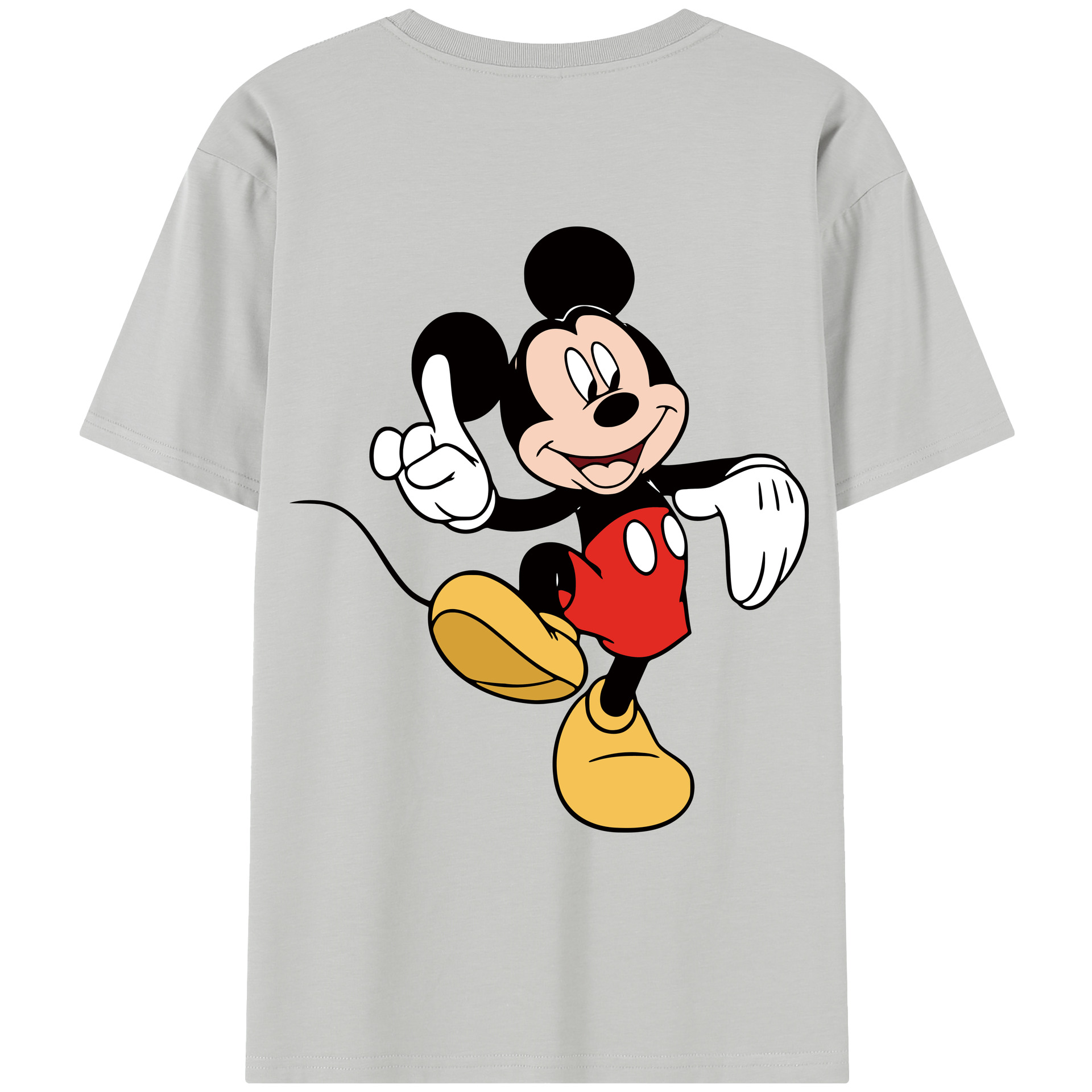 （画像用） ミッキーマウス Mickey Mouse レディース半袖Tシャツ(バックプリント)