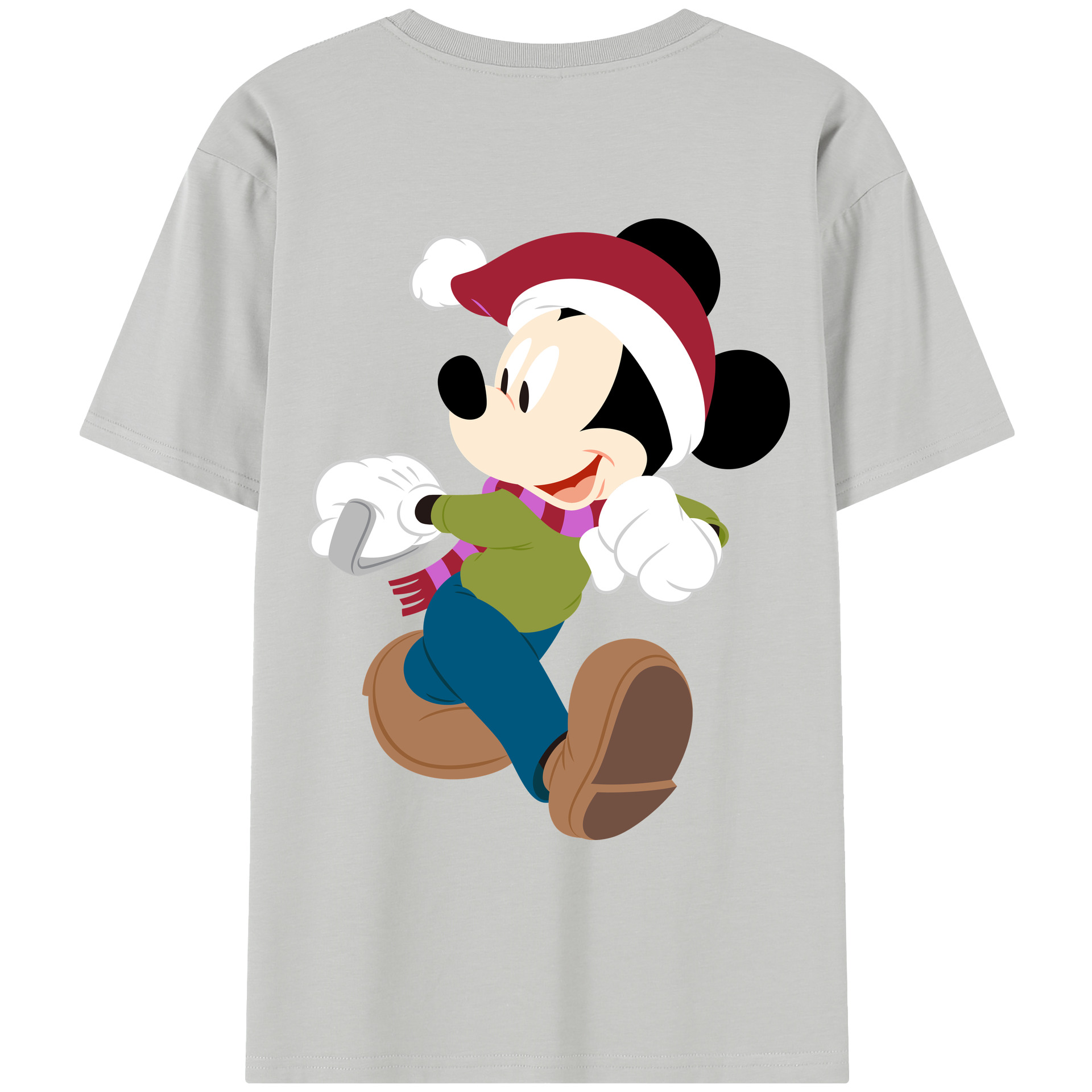 （画像用） ミッキーマウス Mickey Mouse レディース半袖Tシャツ(バックプリント)