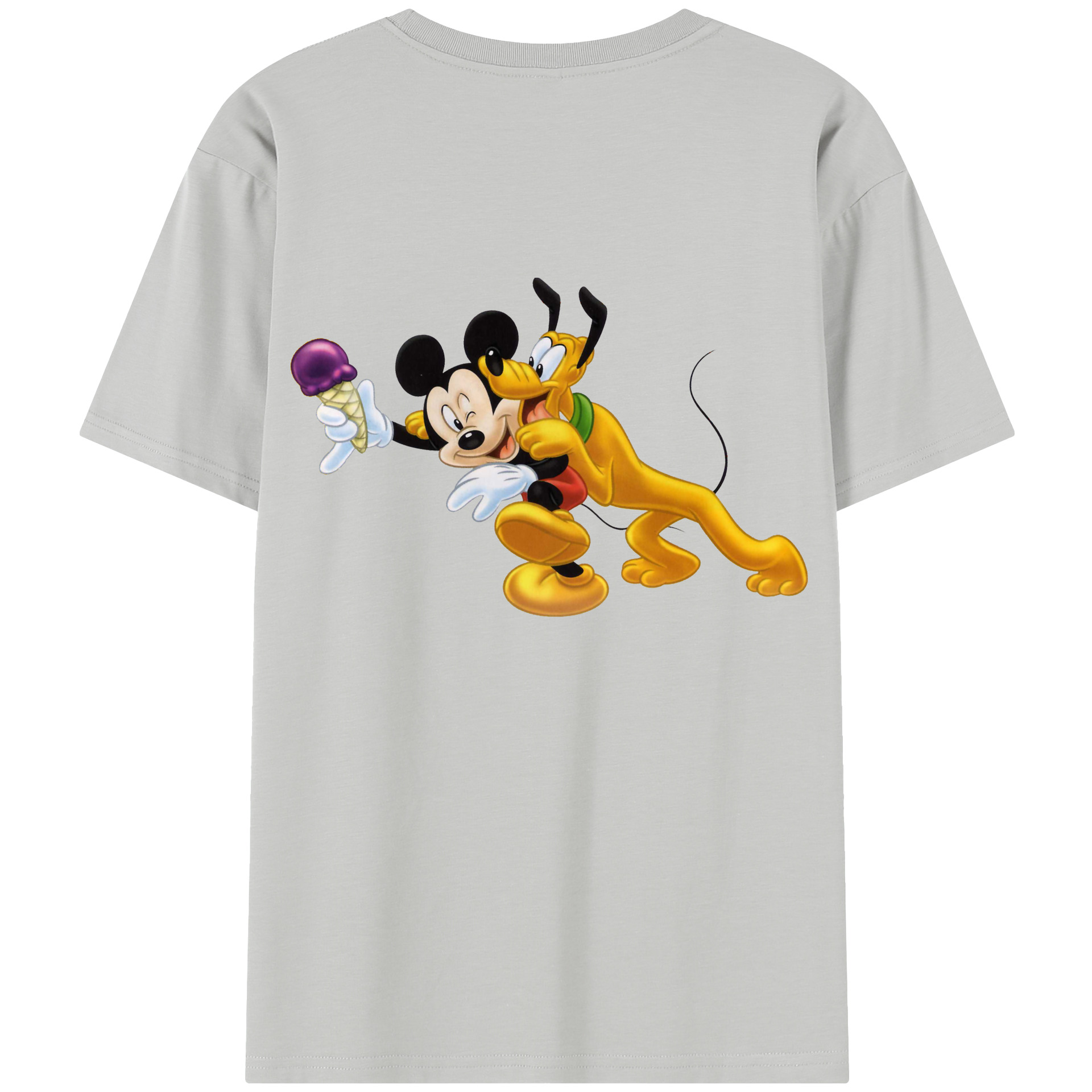 （画像用） ミッキーマウス Mickey Mouse レディース半袖Tシャツ(バックプリント)