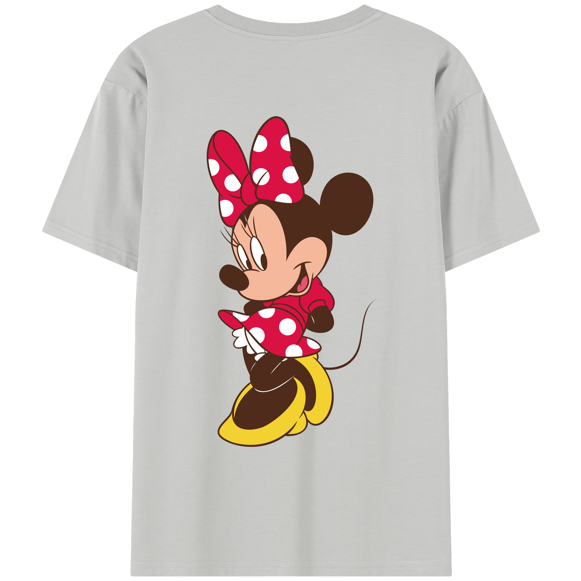 （画像用） ミッキーマウス Mickey Mouse レディース半袖Tシャツ(バックプリント)
