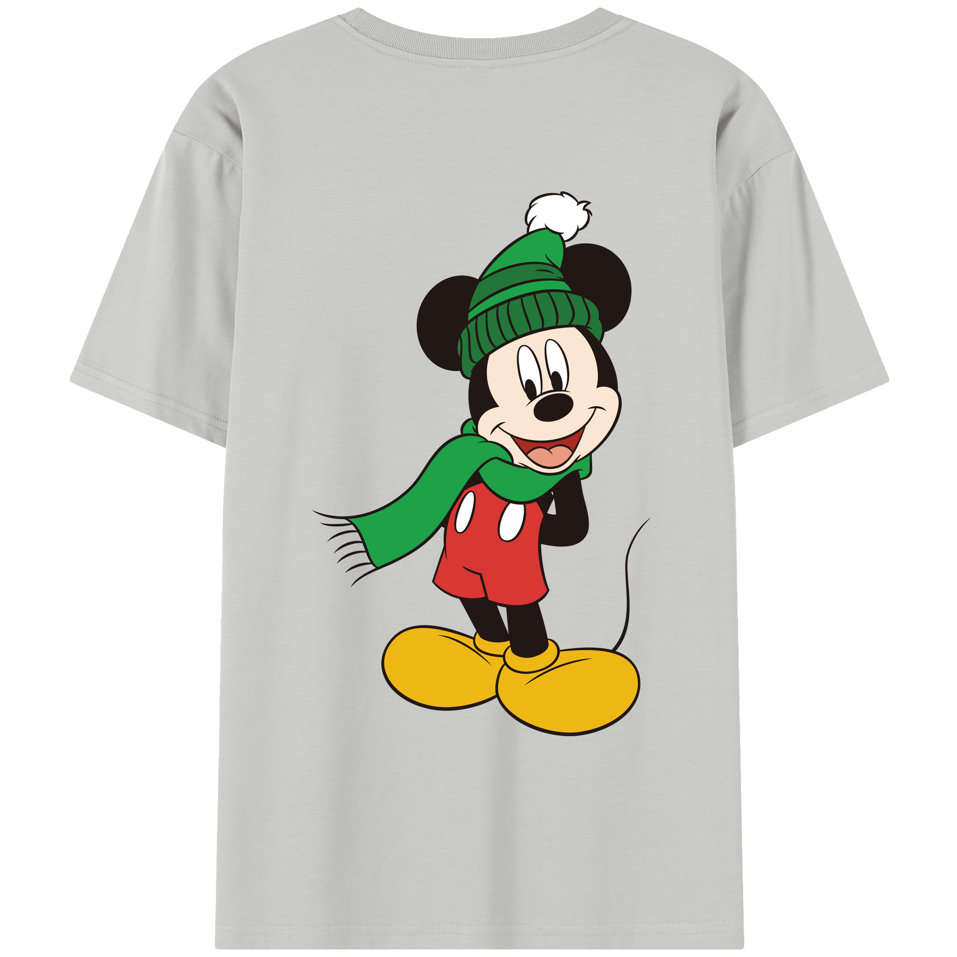ミッキーマウス Mickey Mouse レディース半袖Tシャツ(バックプリント)