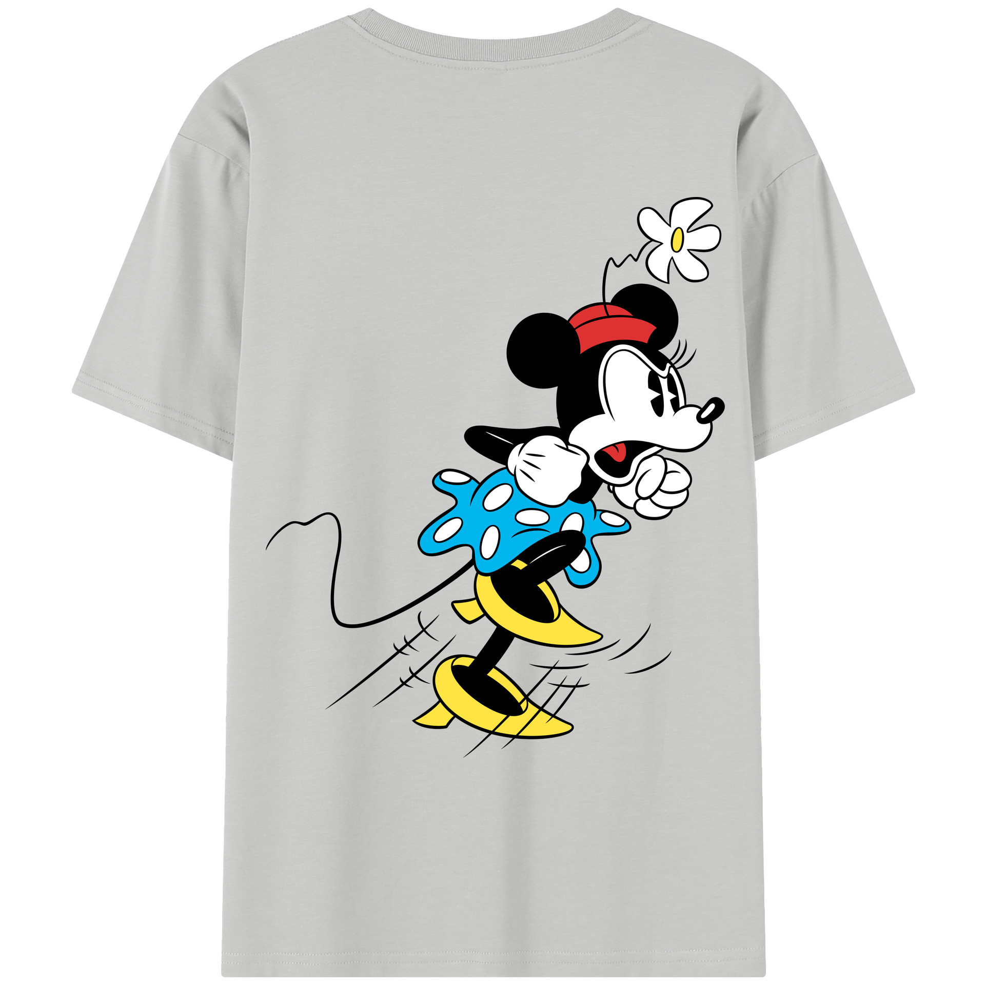 ミッキーマウス Mickey Mouse レディース半袖Tシャツ(バックプリント)