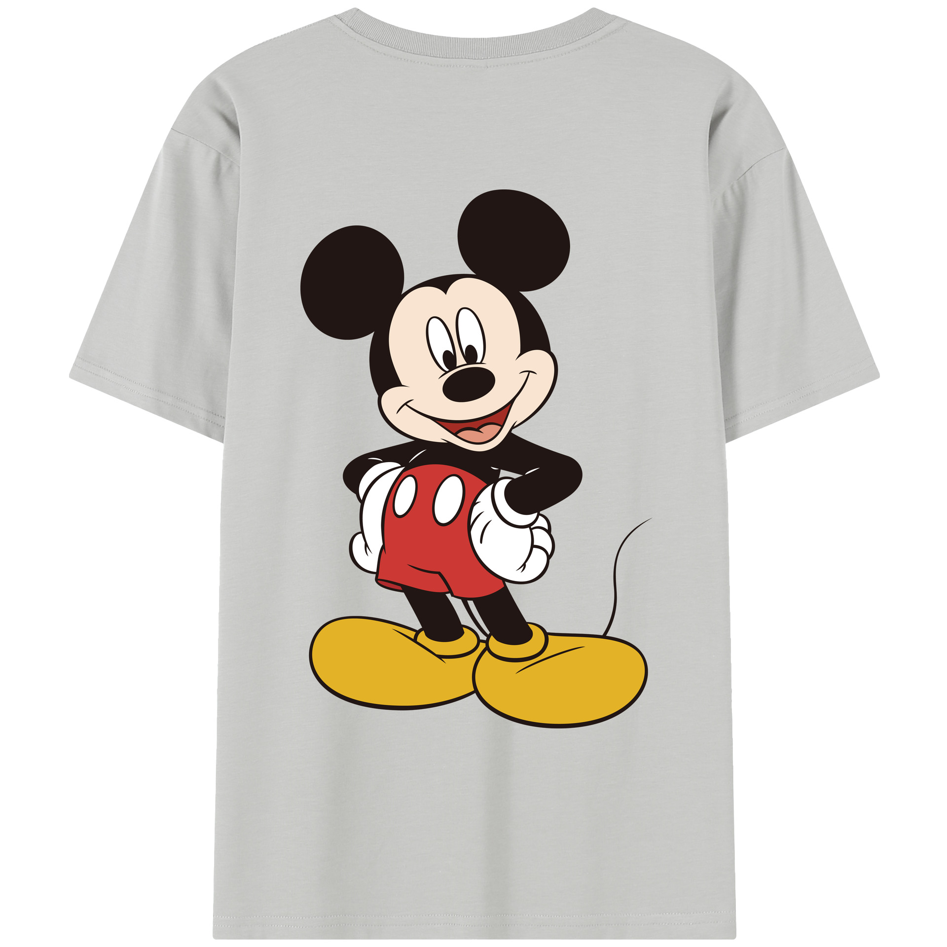 ミッキーマウス Mickey Mouse レディース半袖Tシャツ(バックプリント)