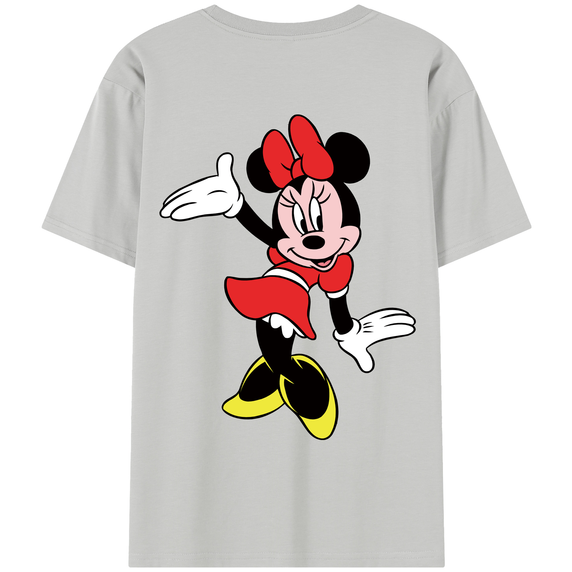 ミッキーマウス Mickey Mouse レディース半袖Tシャツ(バックプリント)