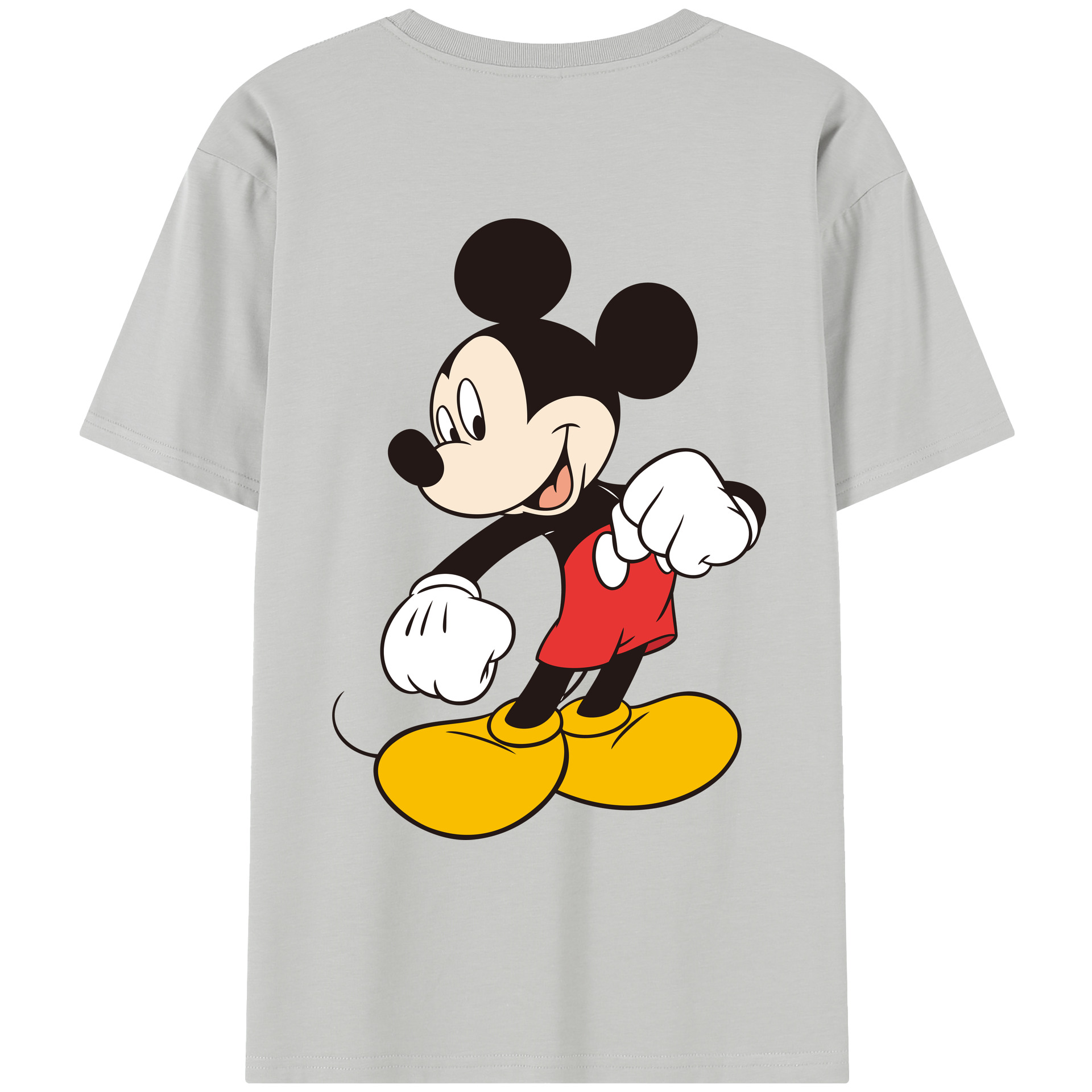 ミッキーマウス Mickey Mouse レディース半袖Tシャツ(バックプリント)