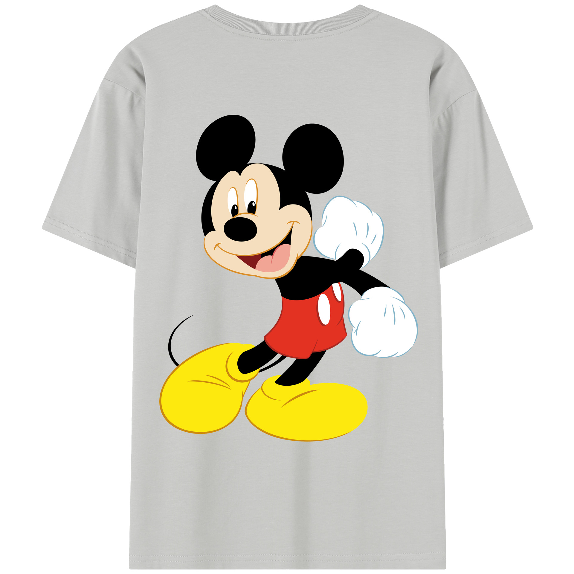 ミッキーマウス Mickey Mouse レディース半袖Tシャツ(バックプリント)