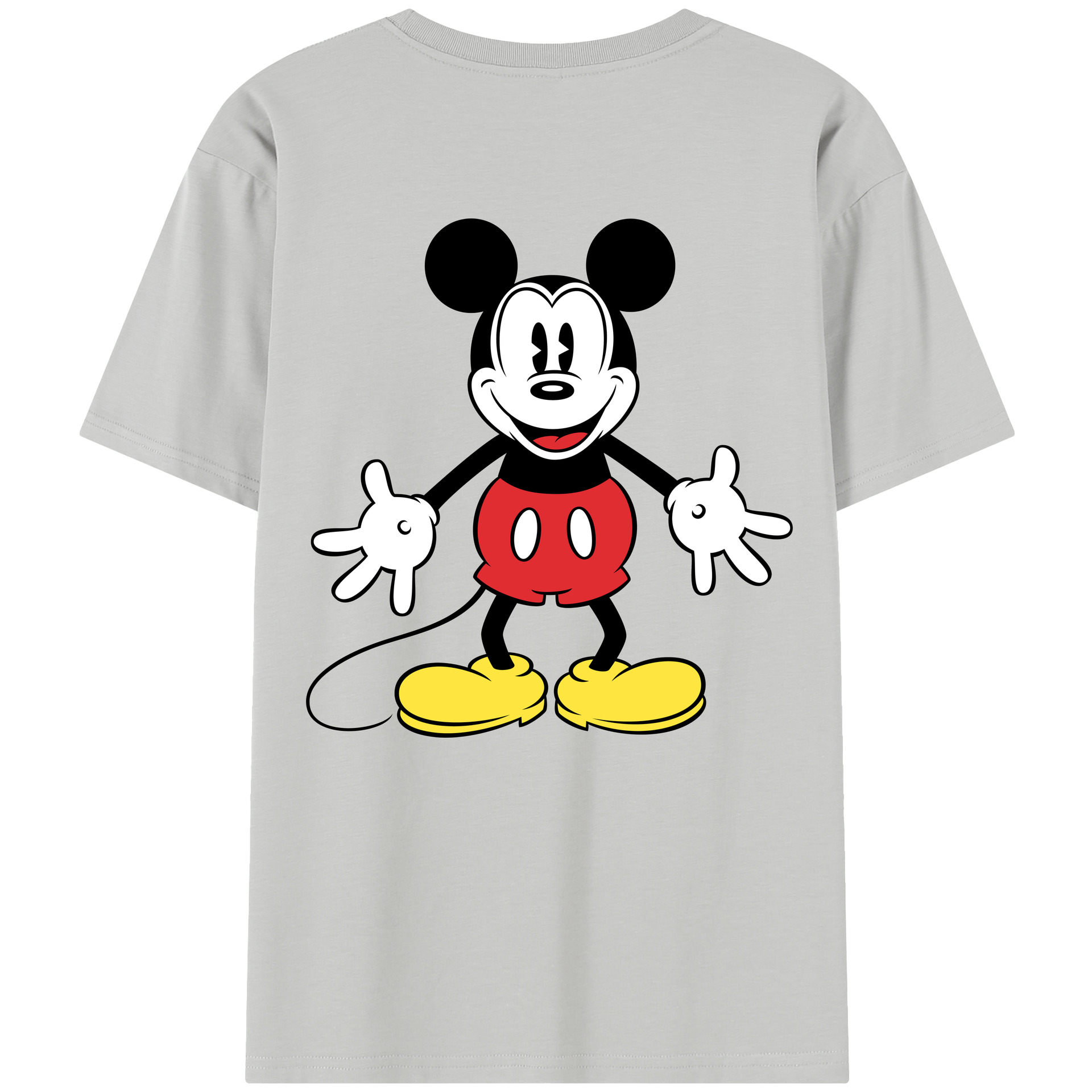 ミッキーマウス Mickey Mouse レディース半袖Tシャツ(バックプリント)