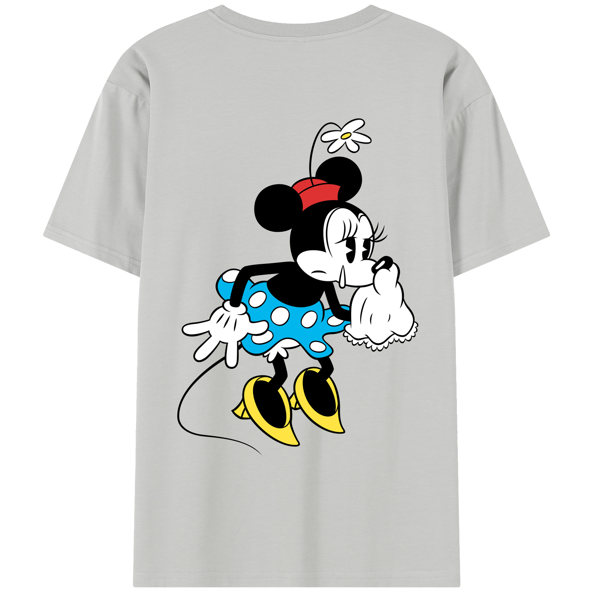 ミッキーマウス Mickey Mouse レディース半袖Tシャツ(バックプリント)