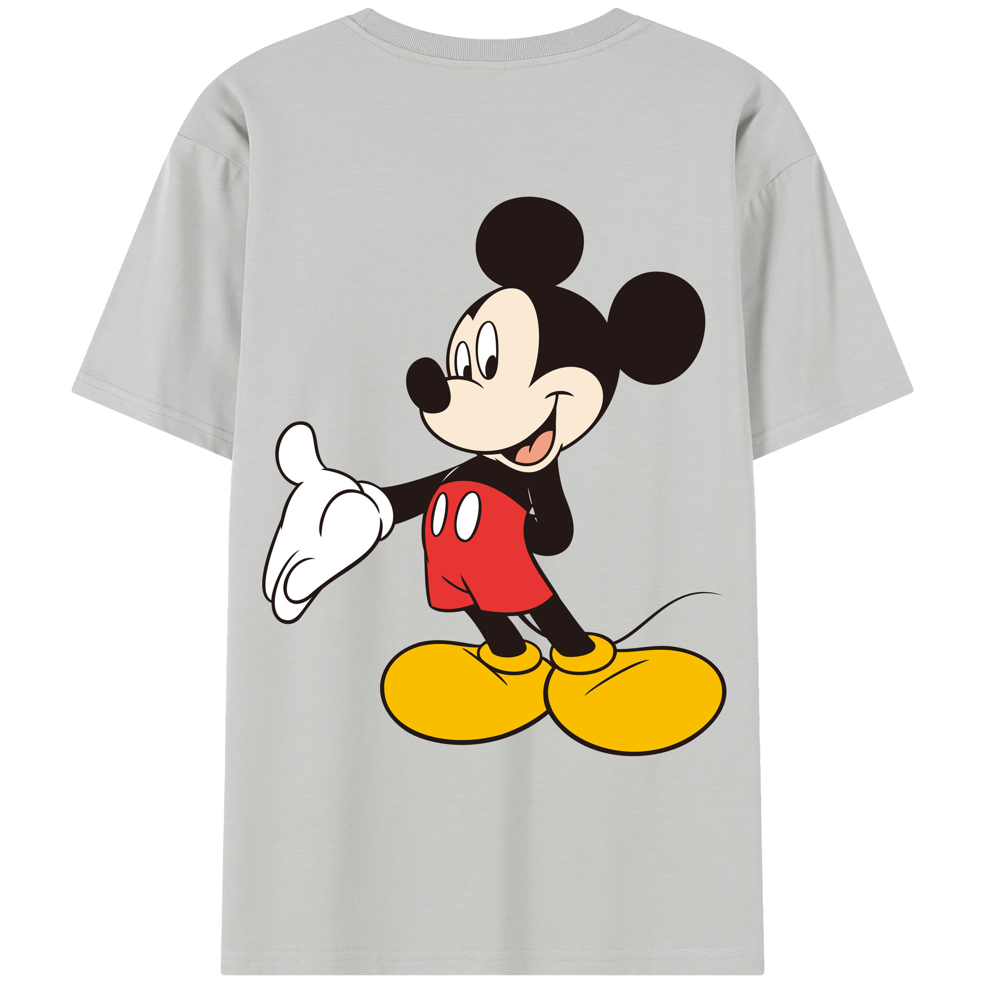 （画像用） ミッキーマウス Mickey Mouse レディース半袖Tシャツ(バックプリント)
