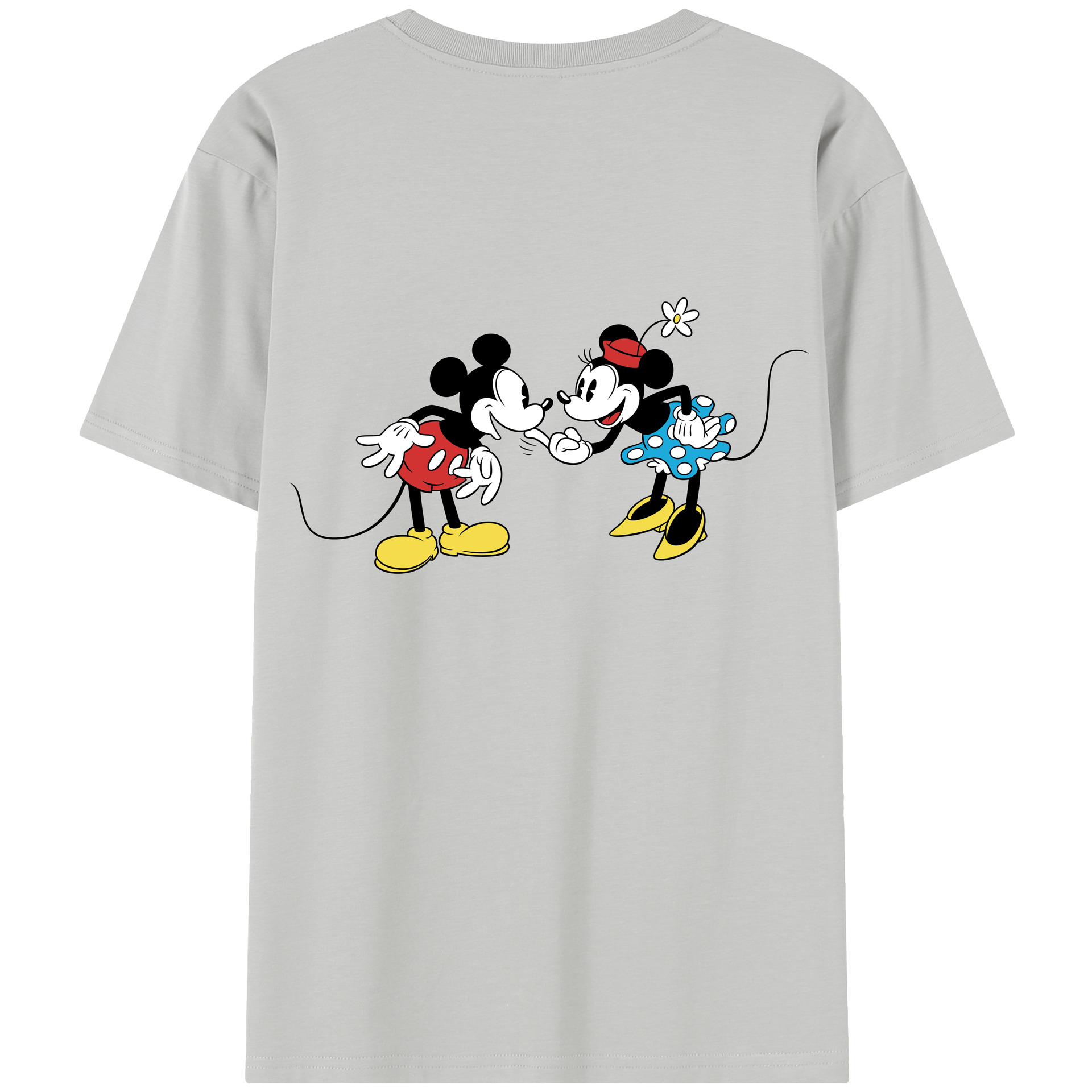 （画像用） ミッキーマウス Mickey Mouse レディース半袖Tシャツ(バックプリント)