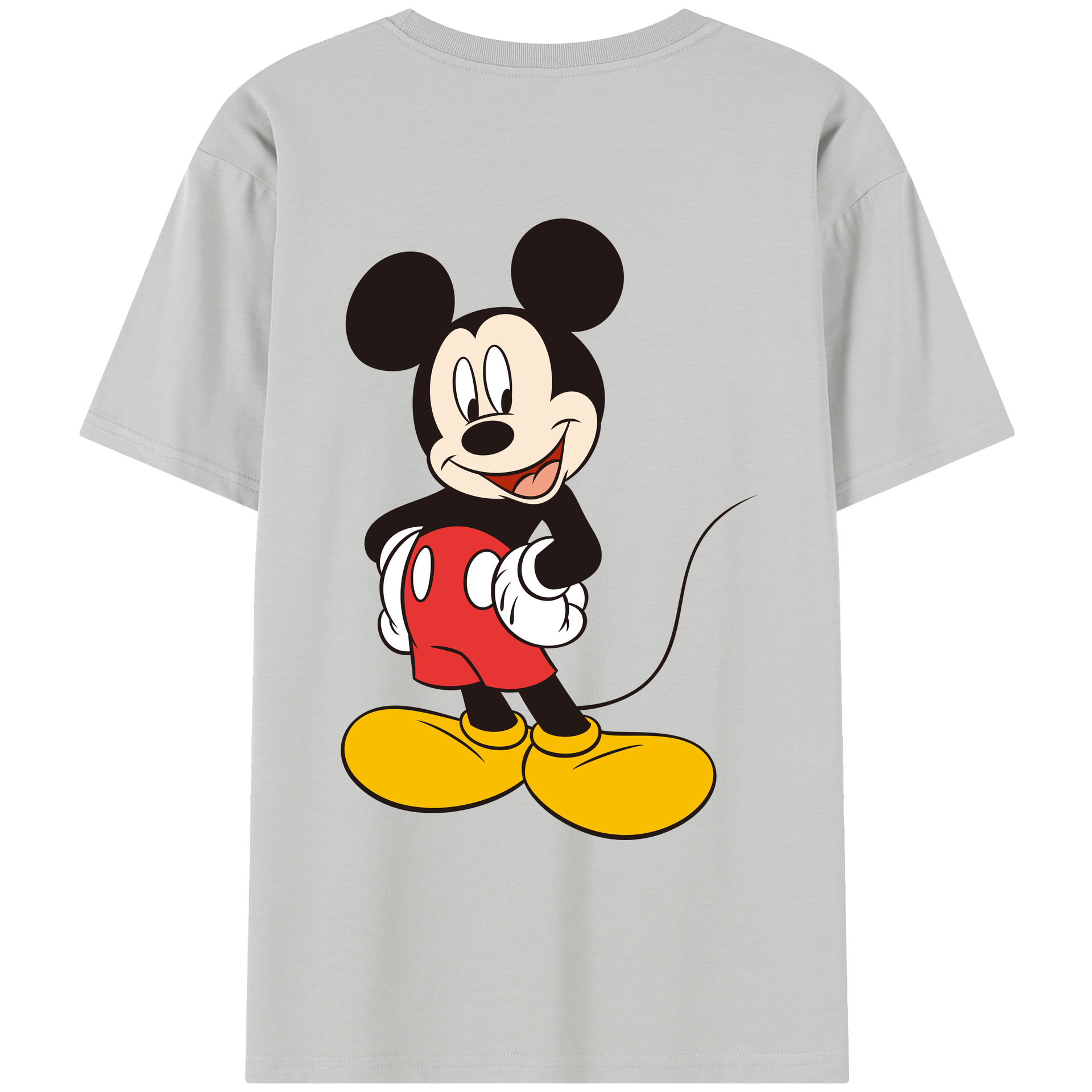 （画像用） ミッキーマウス Mickey Mouse レディース半袖Tシャツ(バックプリント)