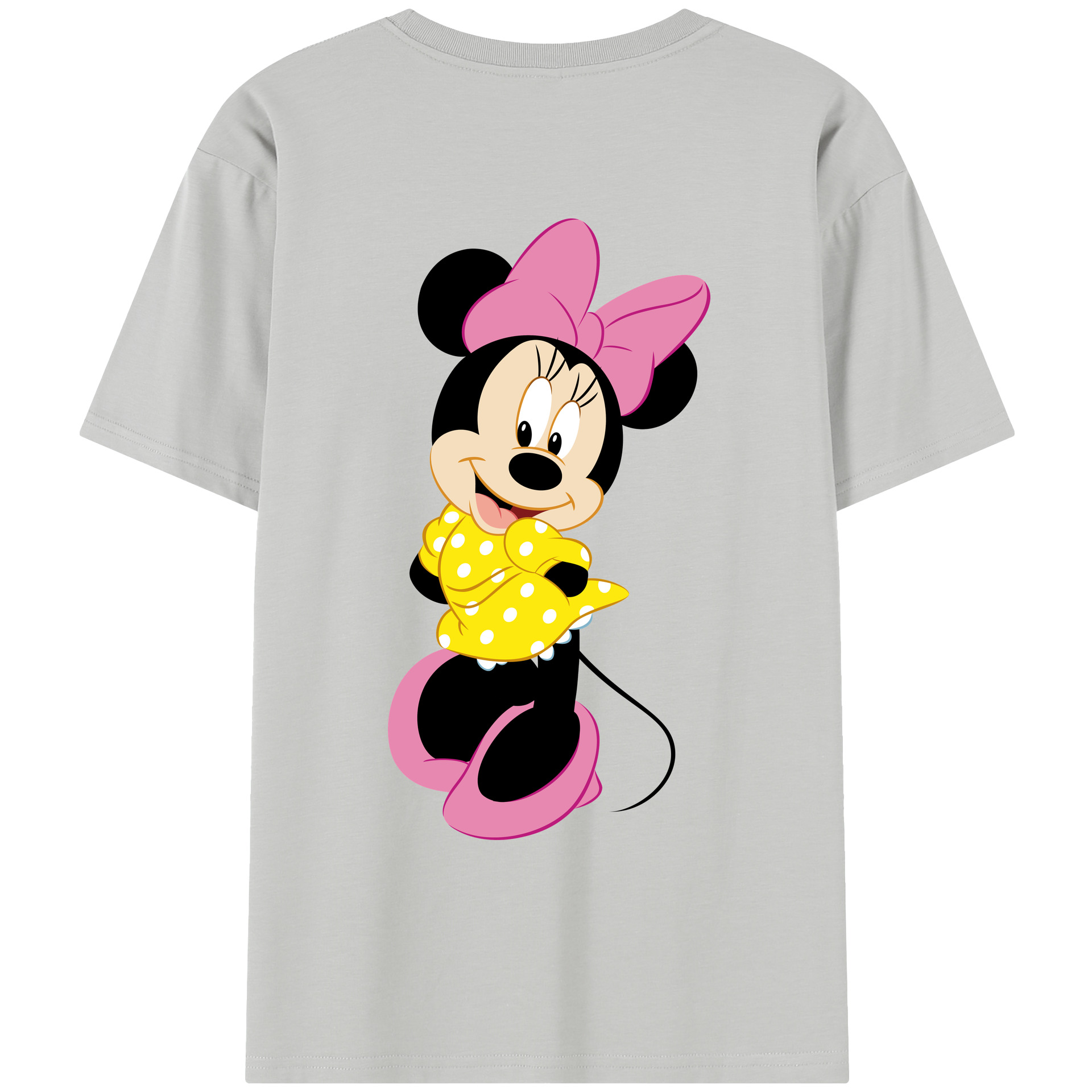 （画像用） ミッキーマウス Mickey Mouse レディース半袖Tシャツ(バックプリント)