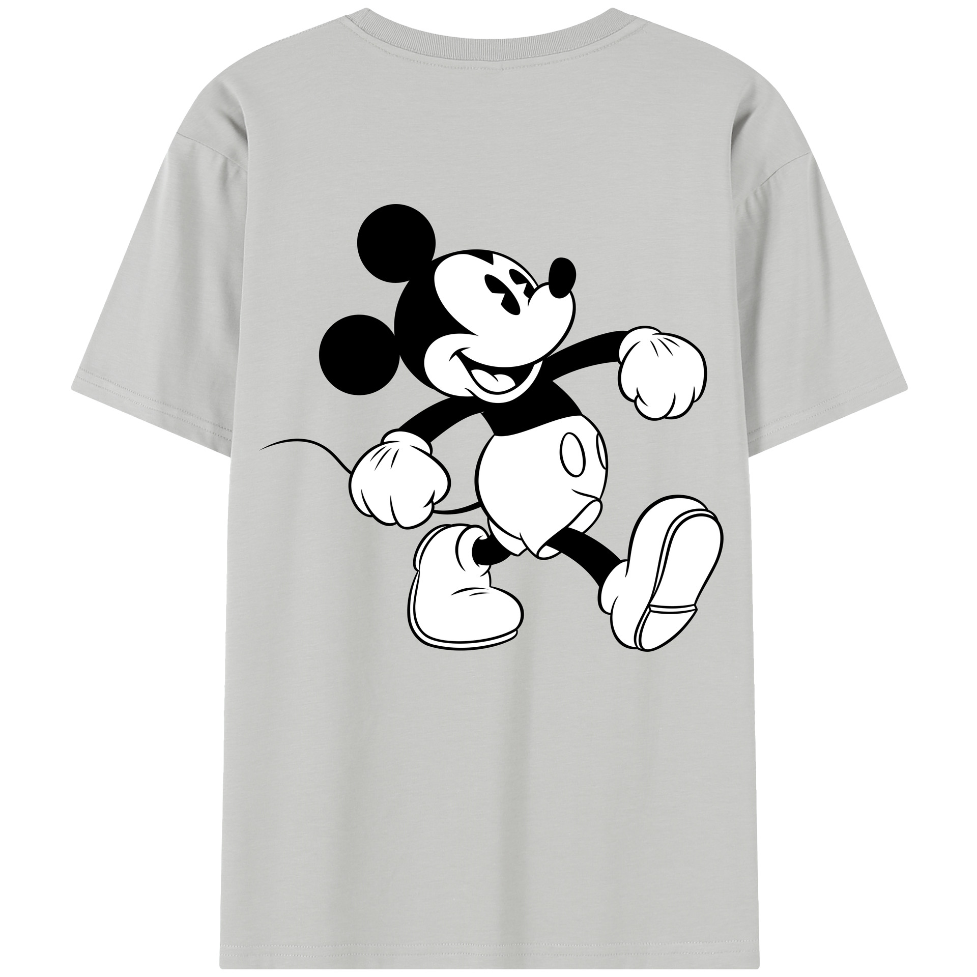 （画像用） ミッキーマウス Mickey Mouse レディース半袖Tシャツ(バックプリント)
