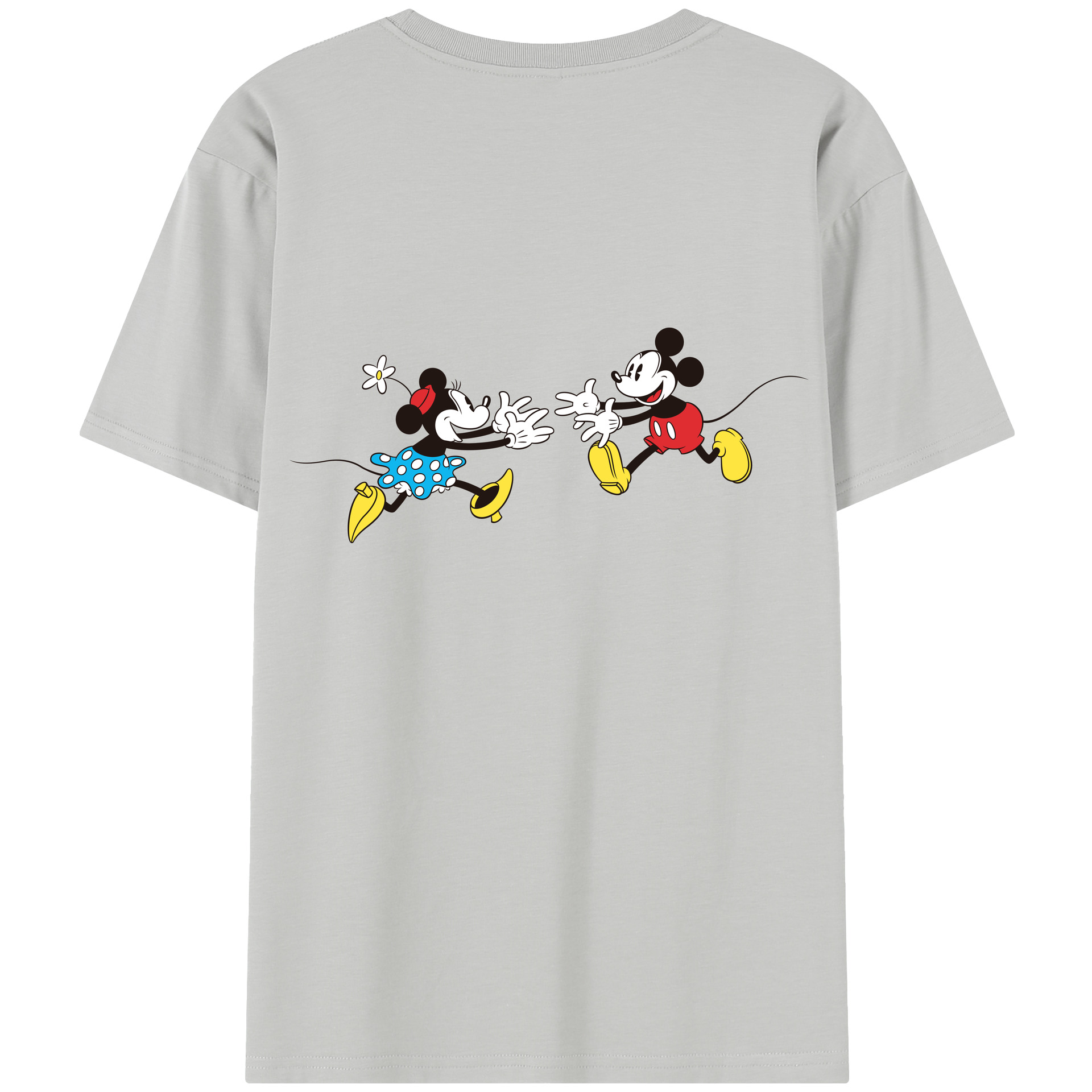 （画像用） ミッキーマウス Mickey Mouse レディース半袖Tシャツ(バックプリント)