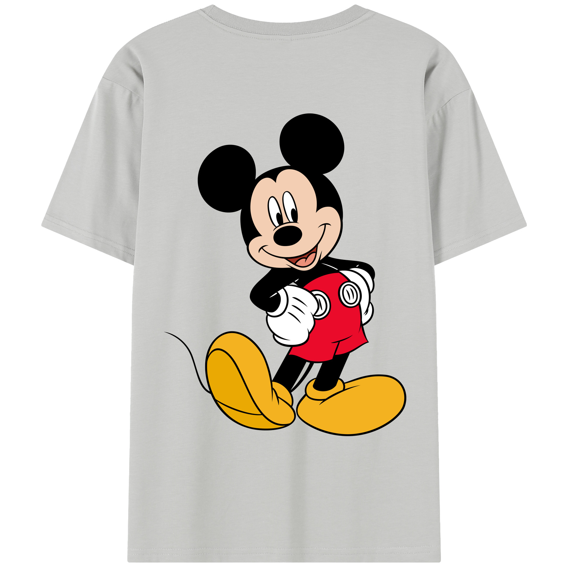 （画像用） ミッキーマウス Mickey Mouse レディース半袖Tシャツ(バックプリント)