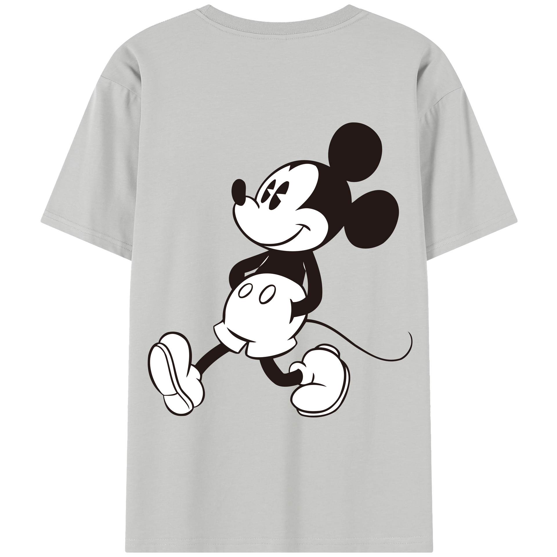 （画像用） ミッキーマウス Mickey Mouse レディース半袖Tシャツ(バックプリント)