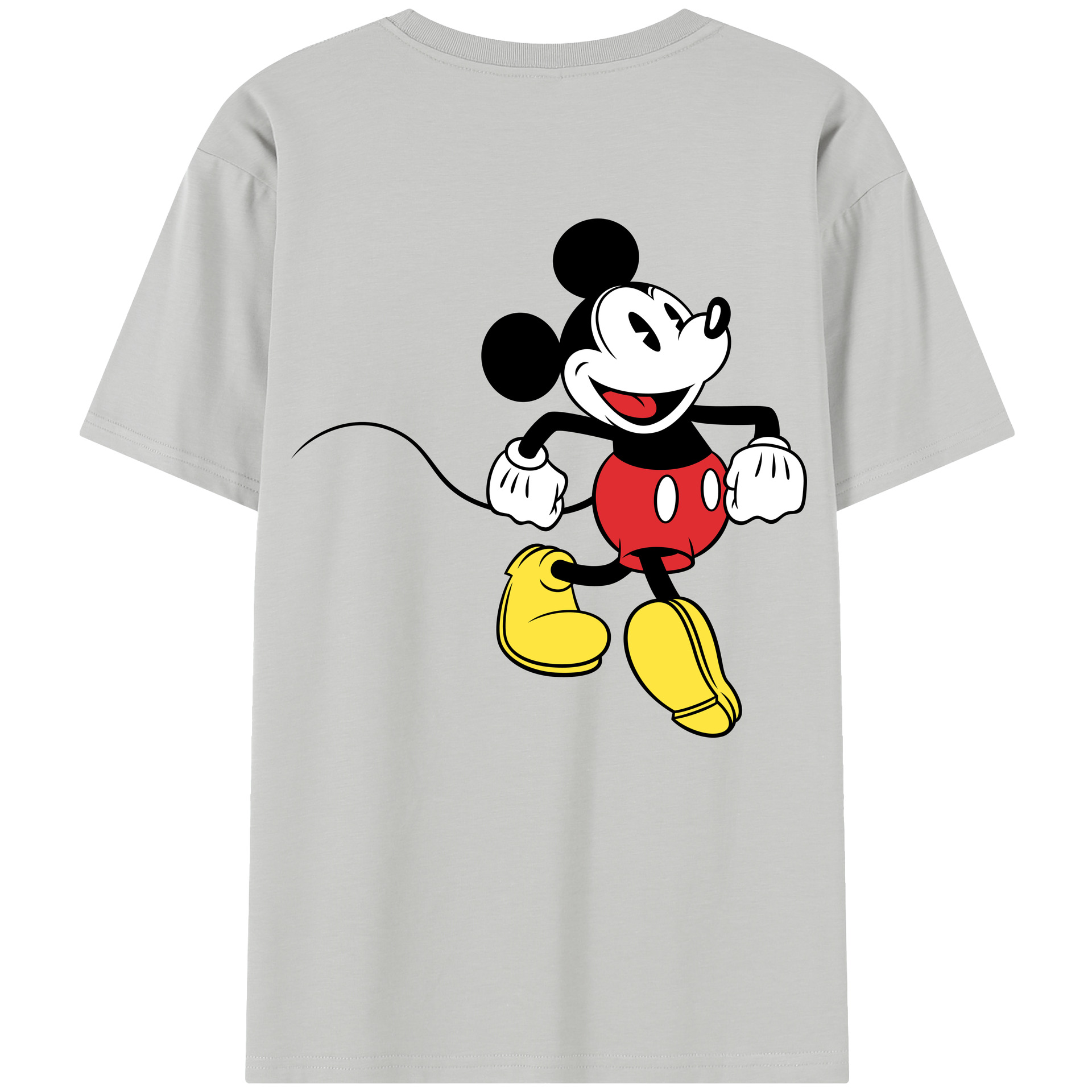 （画像用） ミッキーマウス Mickey Mouse レディース半袖Tシャツ(バックプリント)