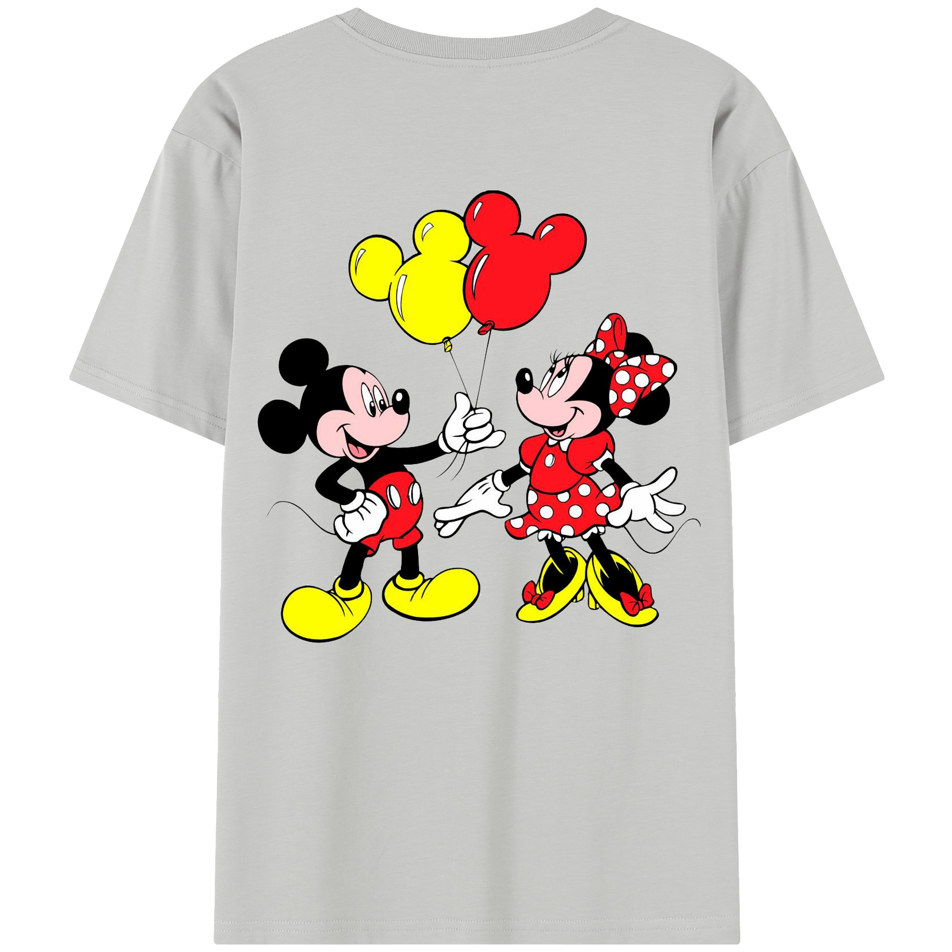 （画像用） ミッキーマウス Mickey Mouse レディース半袖Tシャツ(バックプリント)