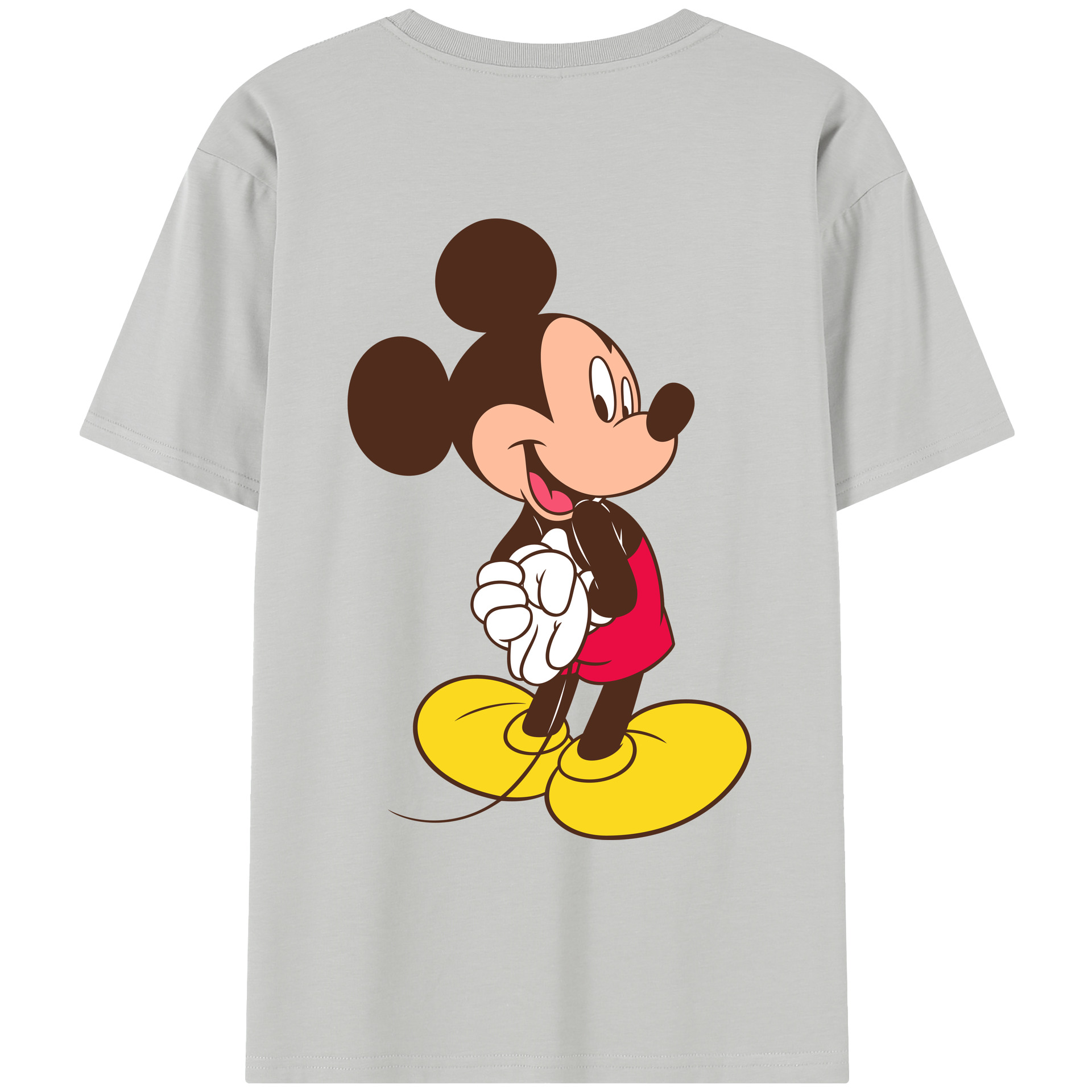 （画像用） ミッキーマウス Mickey Mouse レディース半袖Tシャツ(バックプリント)