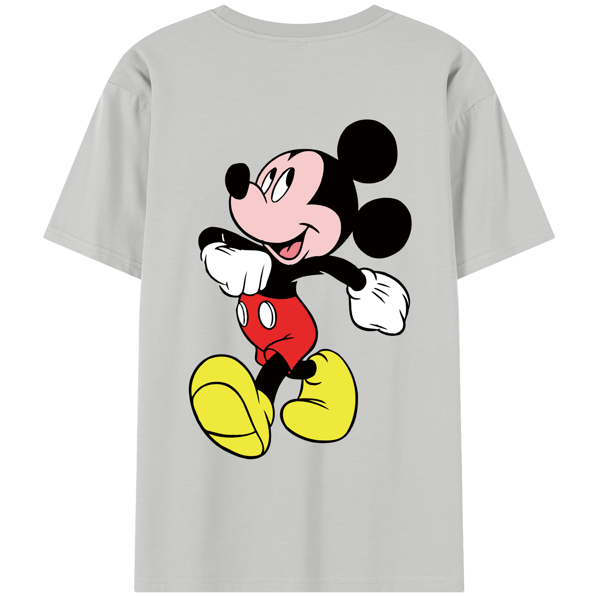 （画像用） ミッキーマウス Mickey Mouse レディース半袖Tシャツ(バックプリント)