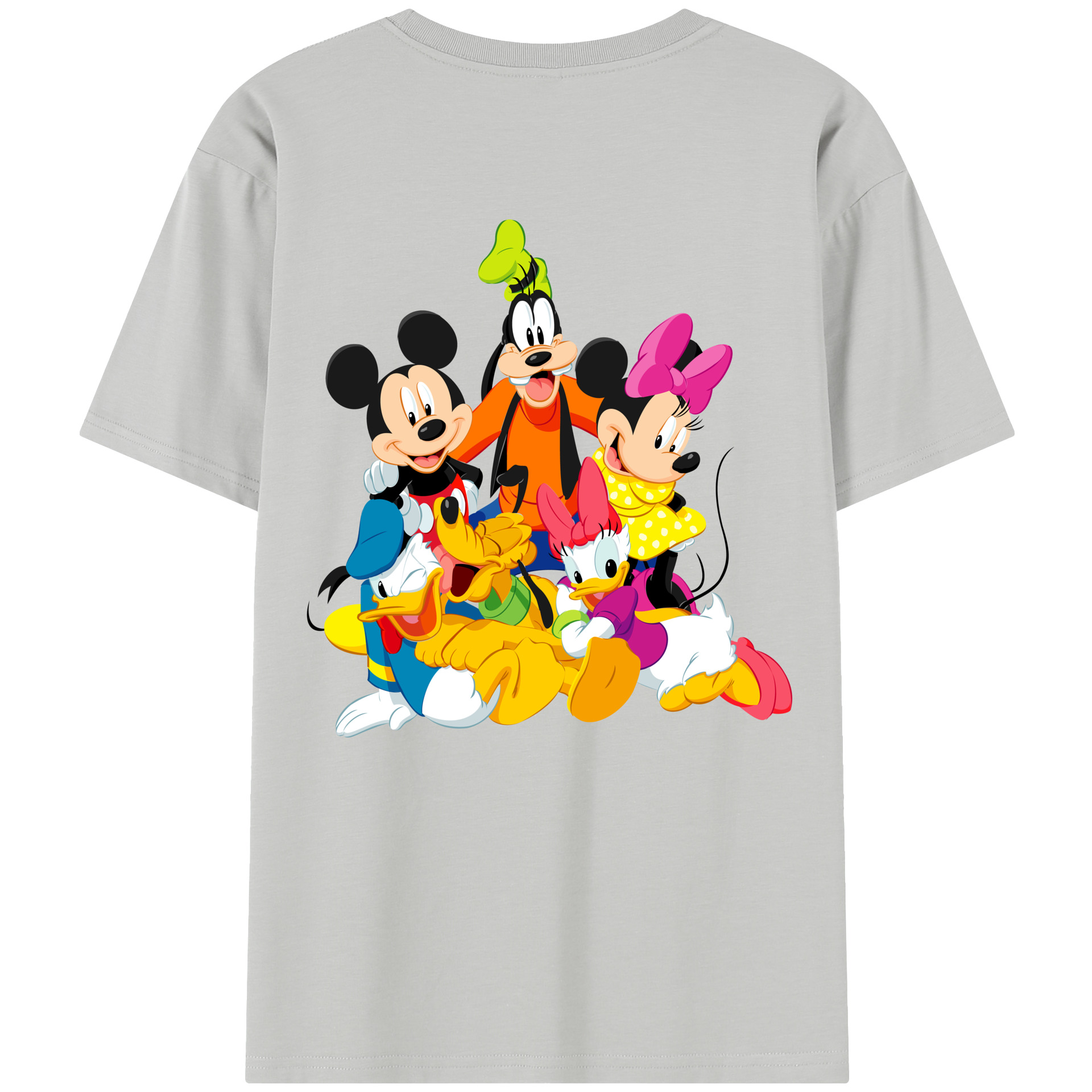 （画像用） ミッキーマウス Mickey Mouse レディース半袖Tシャツ(バックプリント)
