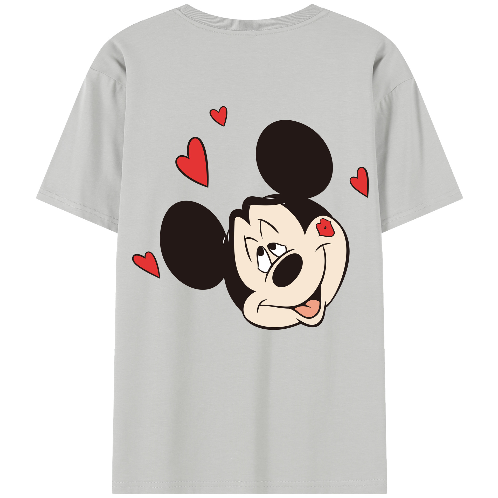 （画像用） ミッキーマウス Mickey Mouse レディース半袖Tシャツ(バックプリント)