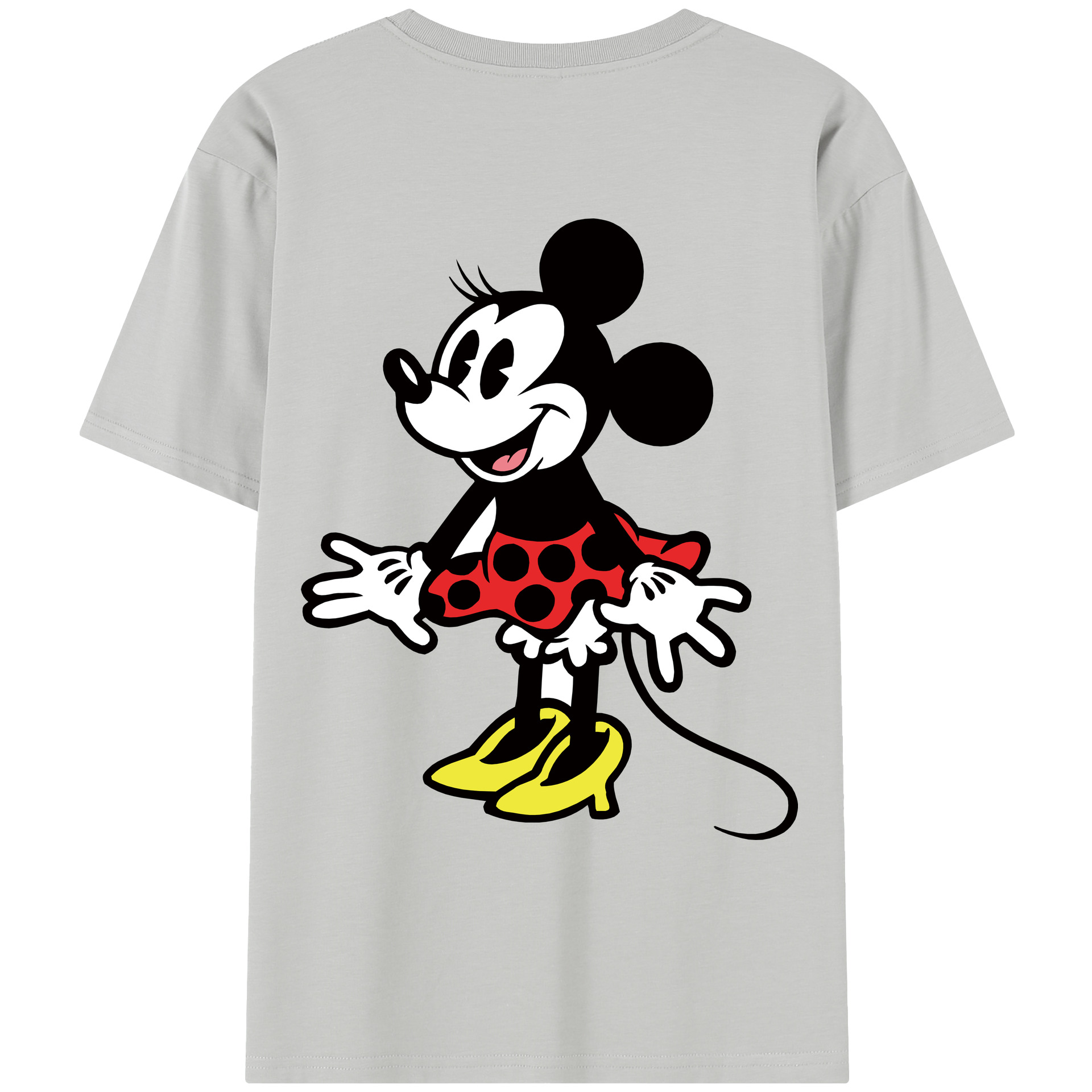 （画像用） ミッキーマウス Mickey Mouse レディース半袖Tシャツ(バックプリント)