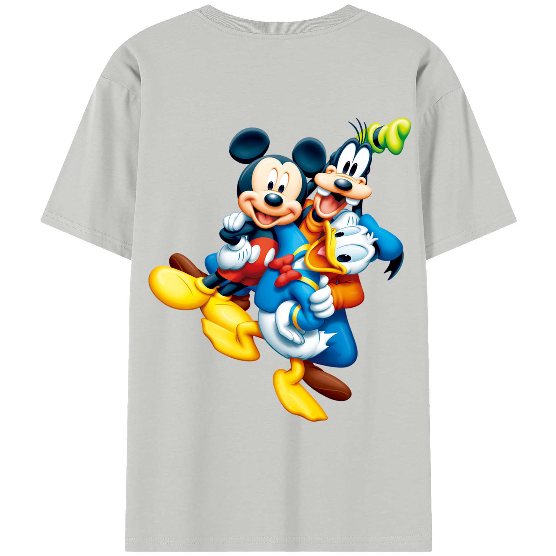 （画像用） ミッキーマウス Mickey Mouse レディース半袖Tシャツ(バックプリント)