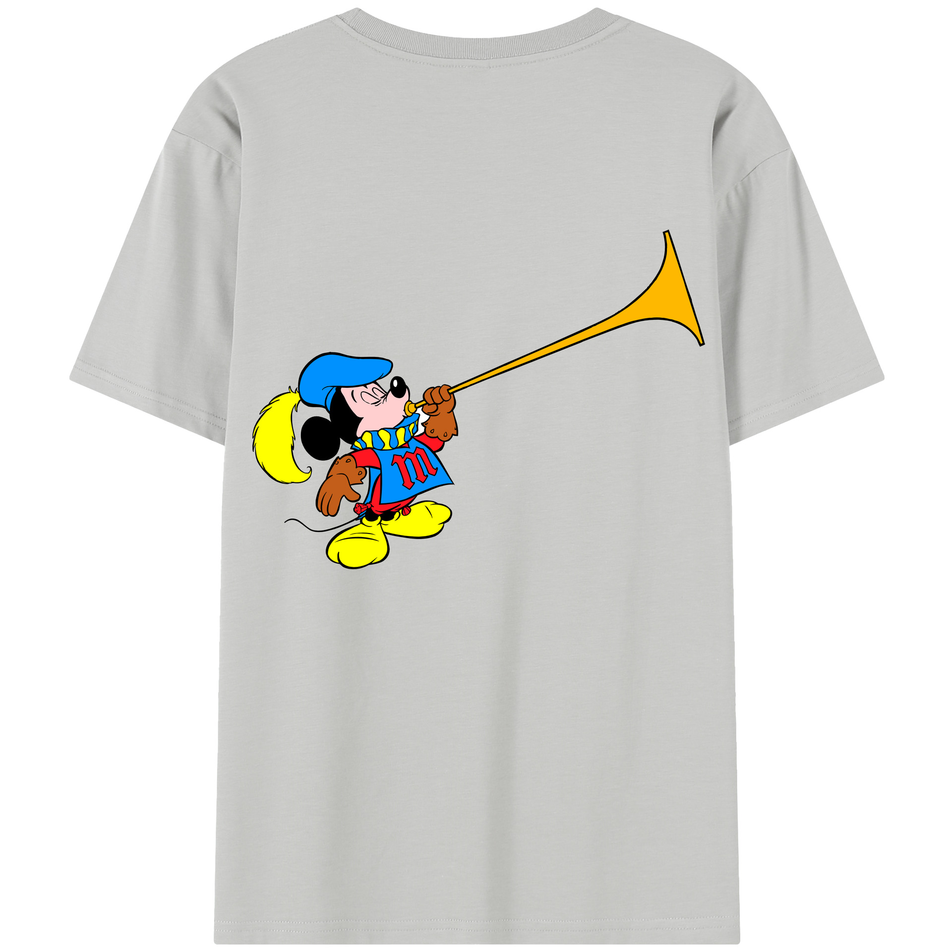 （画像用） ミッキーマウス Mickey Mouse レディース半袖Tシャツ(バックプリント)