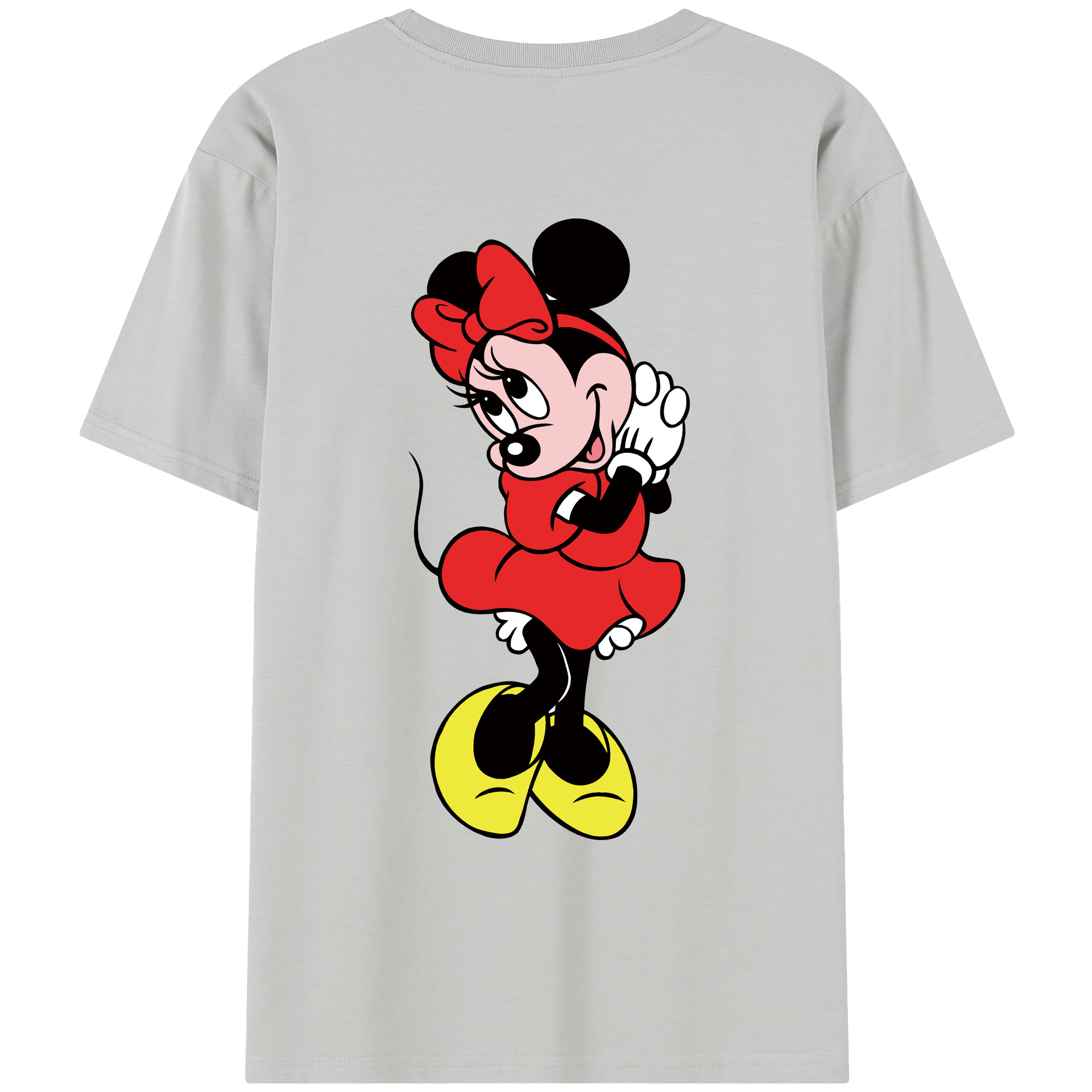 （画像用） ミッキーマウス Mickey Mouse レディース半袖Tシャツ(バックプリント)