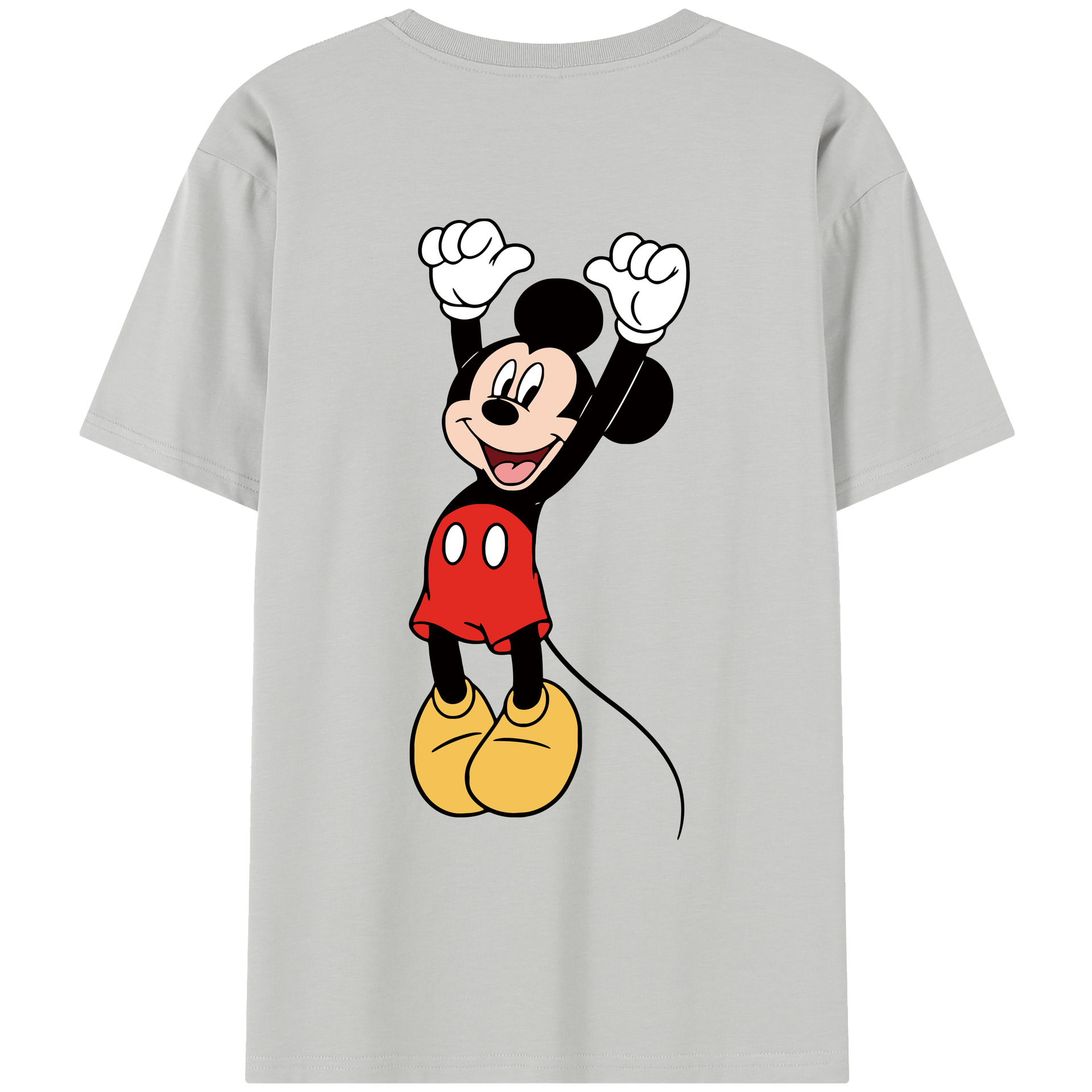 （画像用） ミッキーマウス Mickey Mouse レディース半袖Tシャツ(バックプリント)
