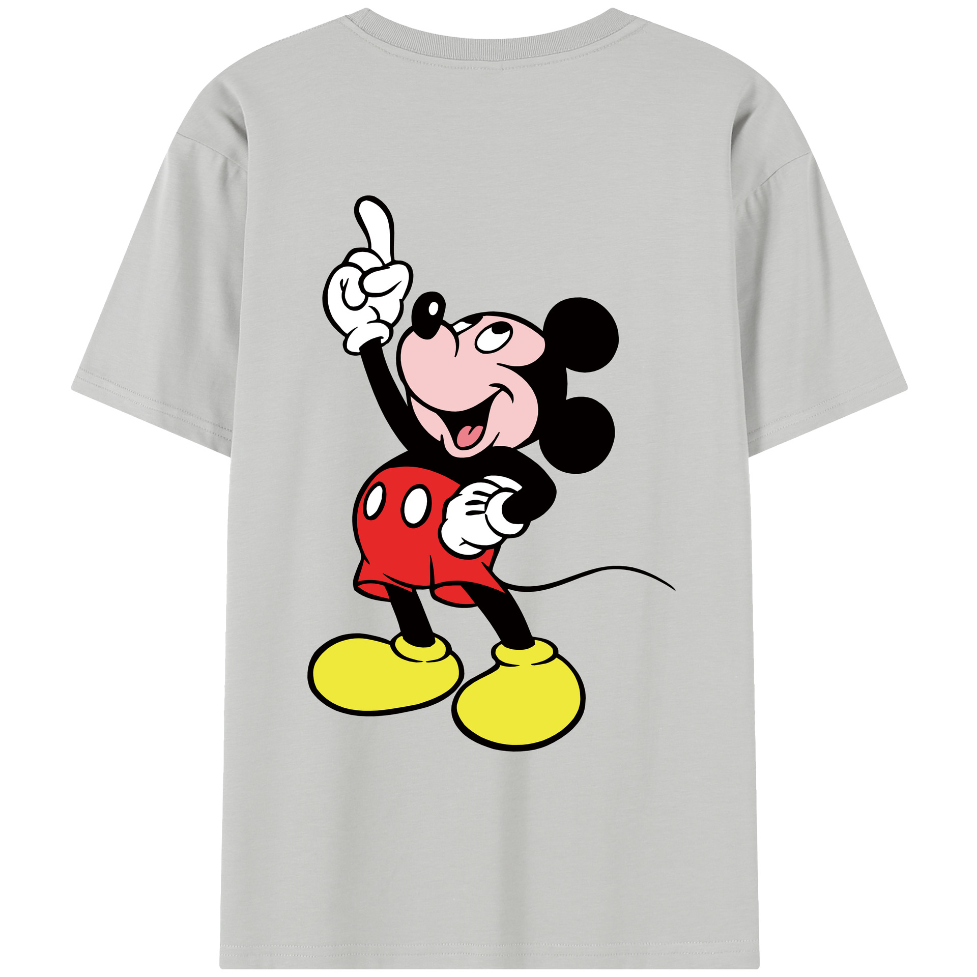 （画像用） ミッキーマウス Mickey Mouse レディース半袖Tシャツ(バックプリント)