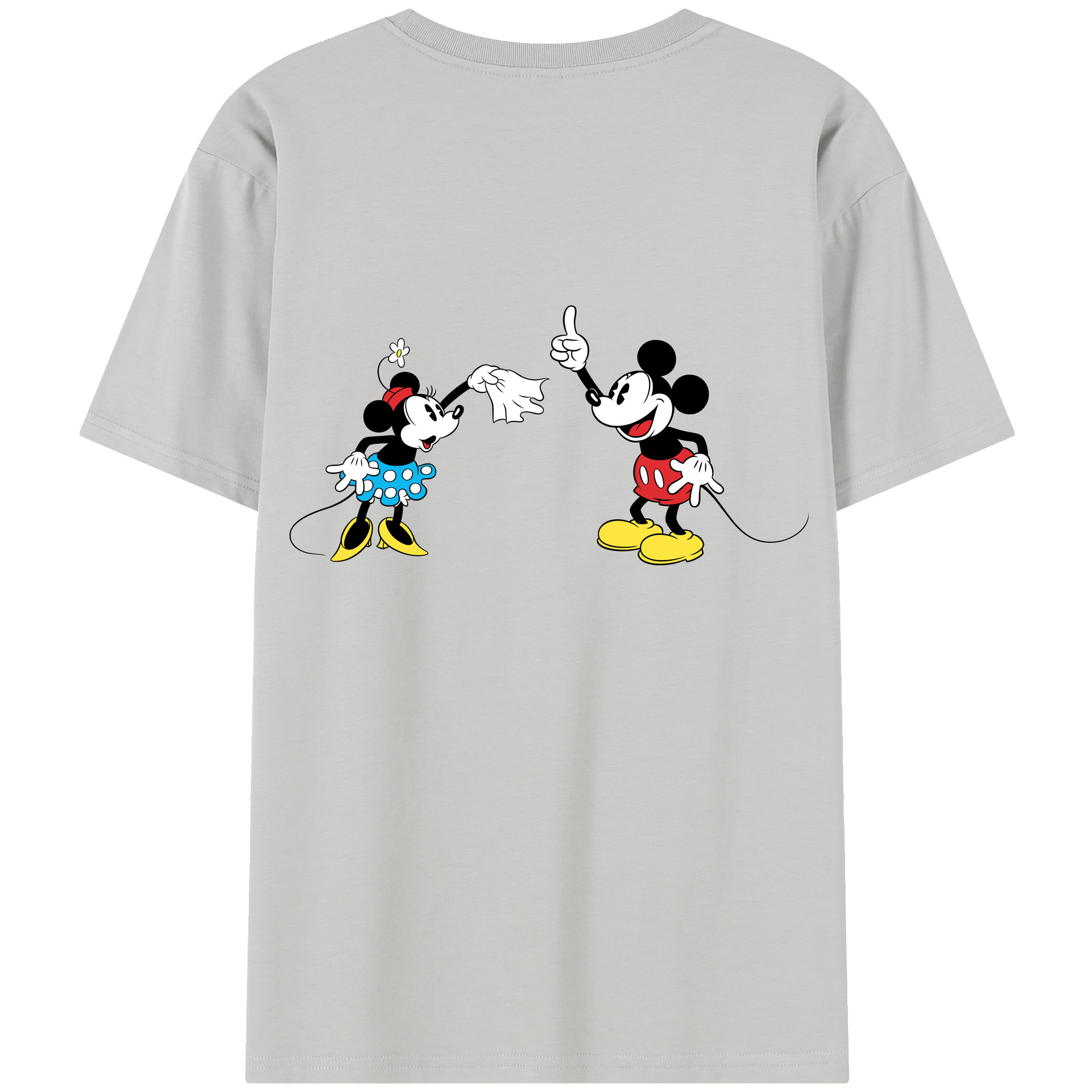 （画像用） ミッキーマウス Mickey Mouse レディース半袖Tシャツ(バックプリント)